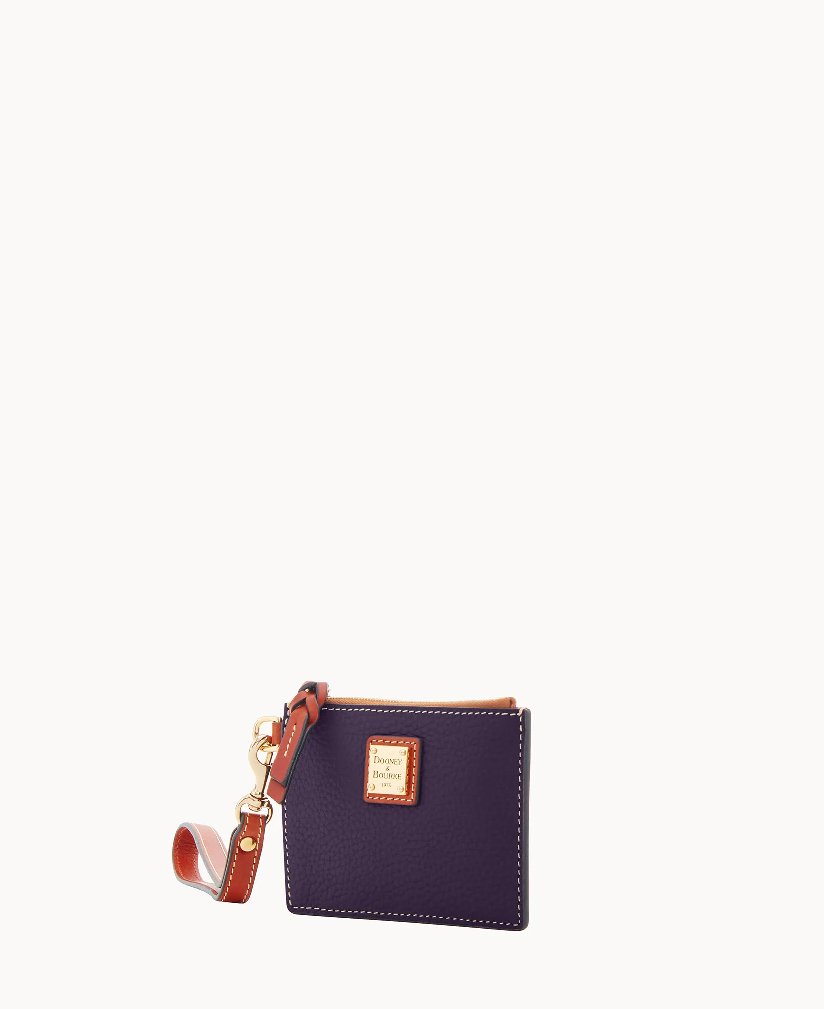 Pebble Grain Zip Top Card Case Wristlet - Image 162