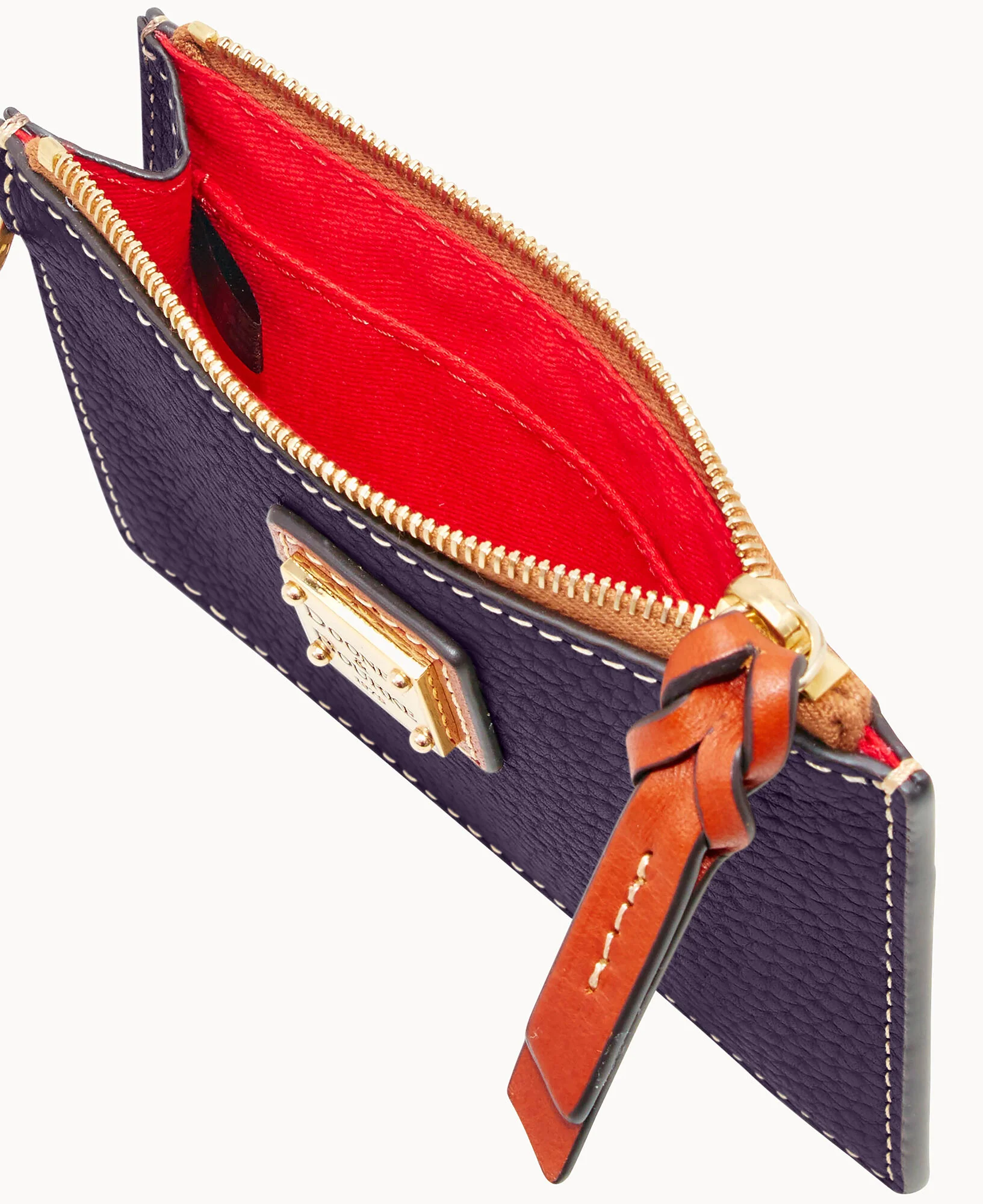 Pebble Grain Zip Top Card Case Wristlet - Image 163