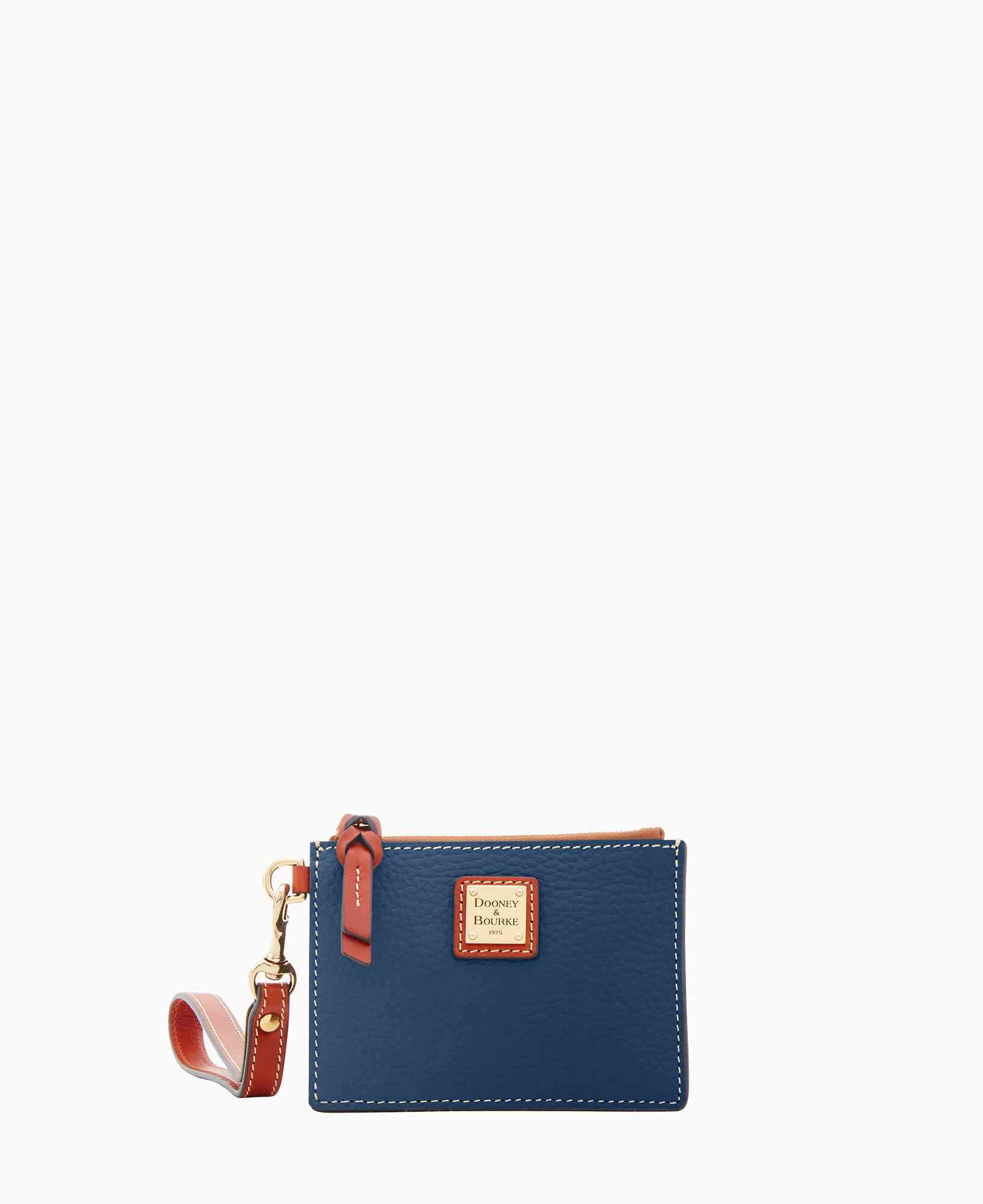 Pebble Grain Zip Top Card Case Wristlet - Image 29