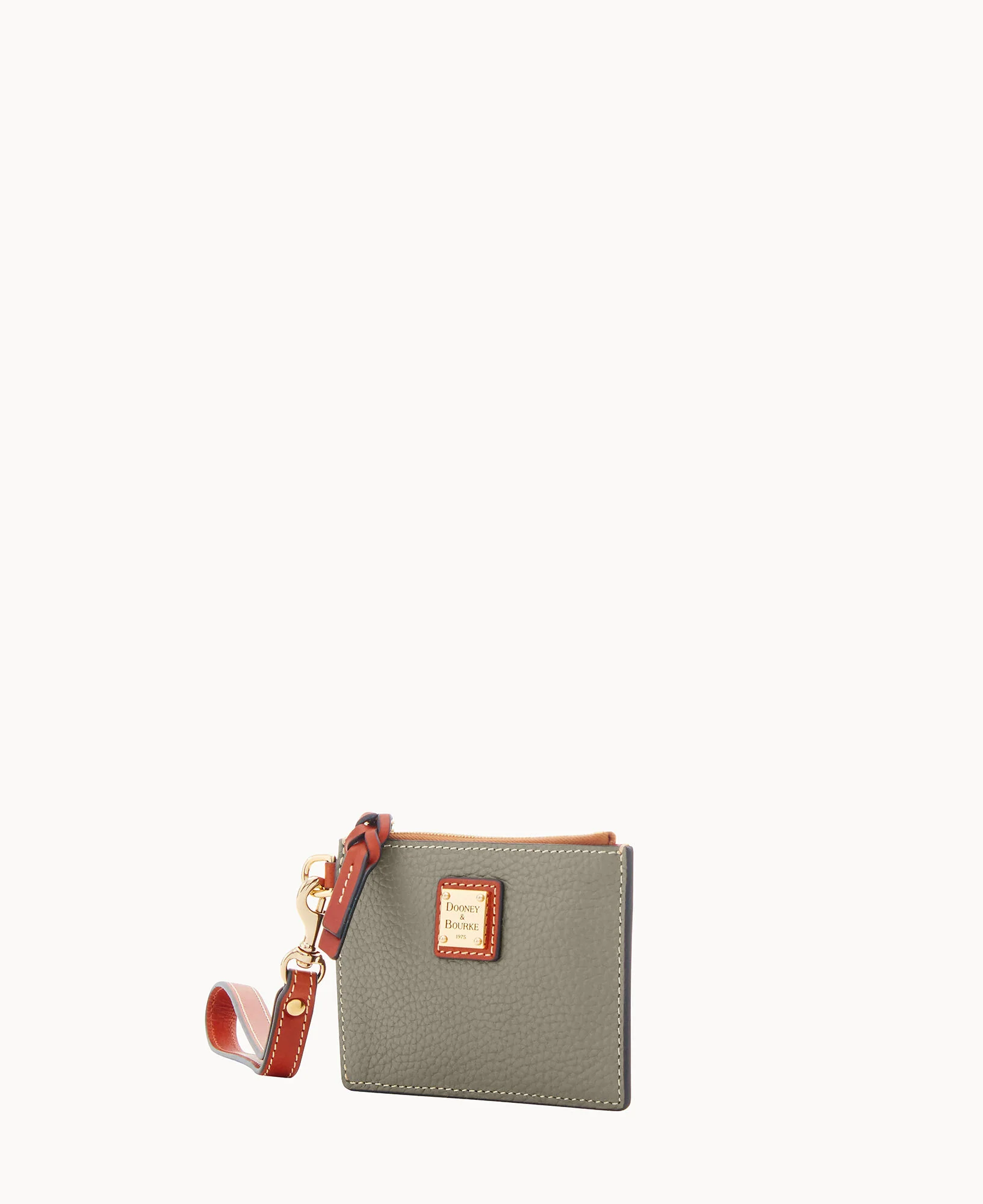 Pebble Grain Zip Top Card Case Wristlet - Image 38
