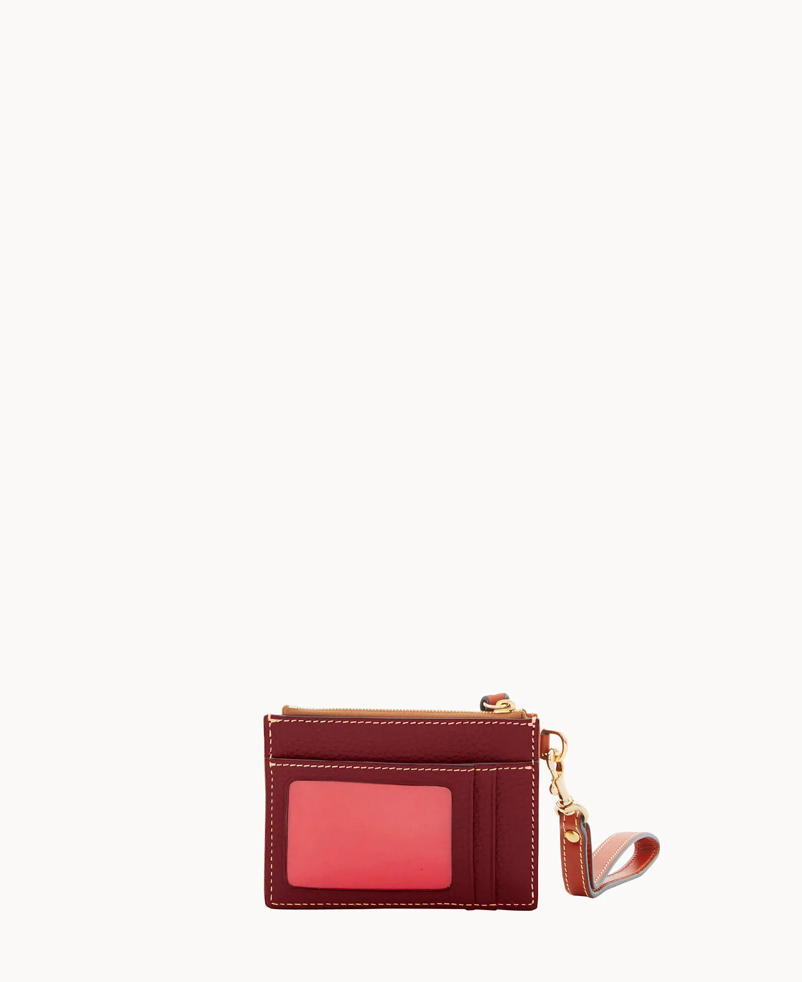 Pebble Grain Zip Top Card Case Wristlet - Image 52