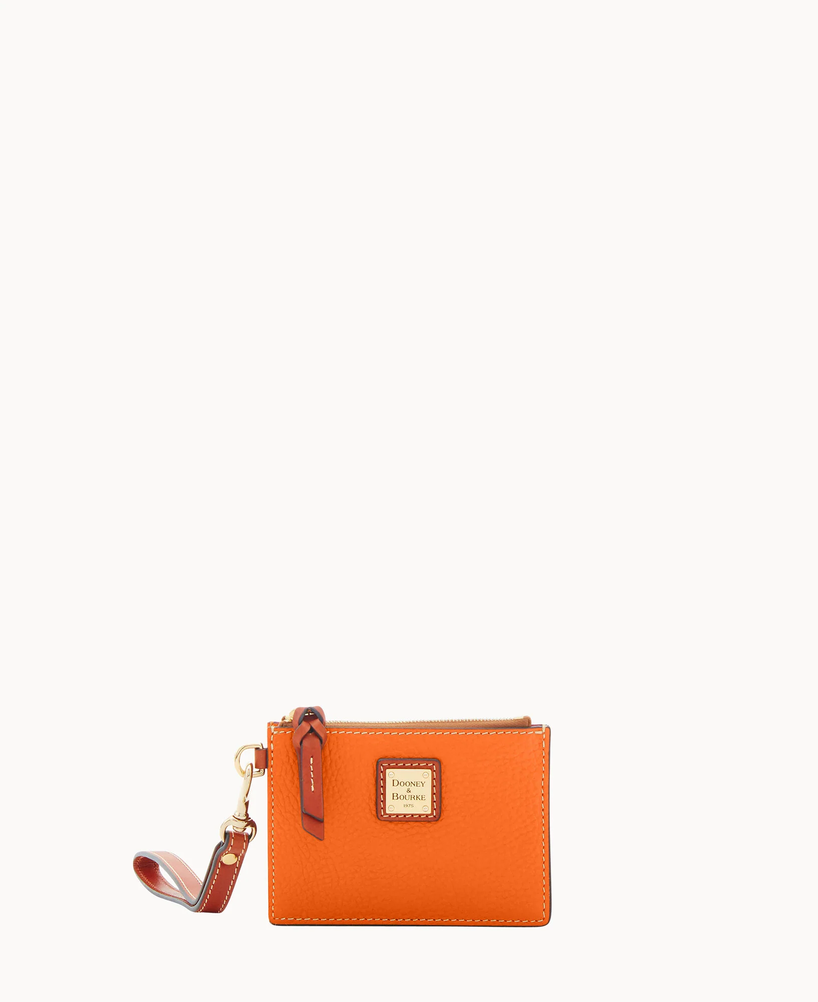 Pebble Grain Zip Top Card Case Wristlet - Image 53