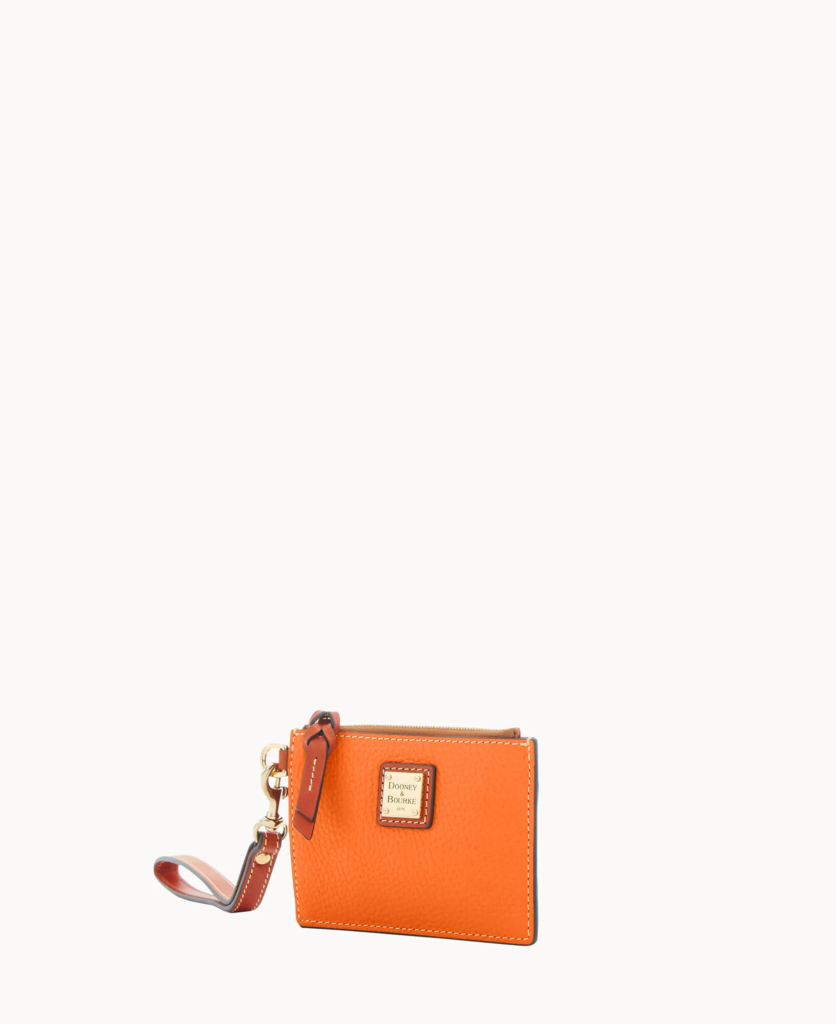 Pebble Grain Zip Top Card Case Wristlet - Image 54