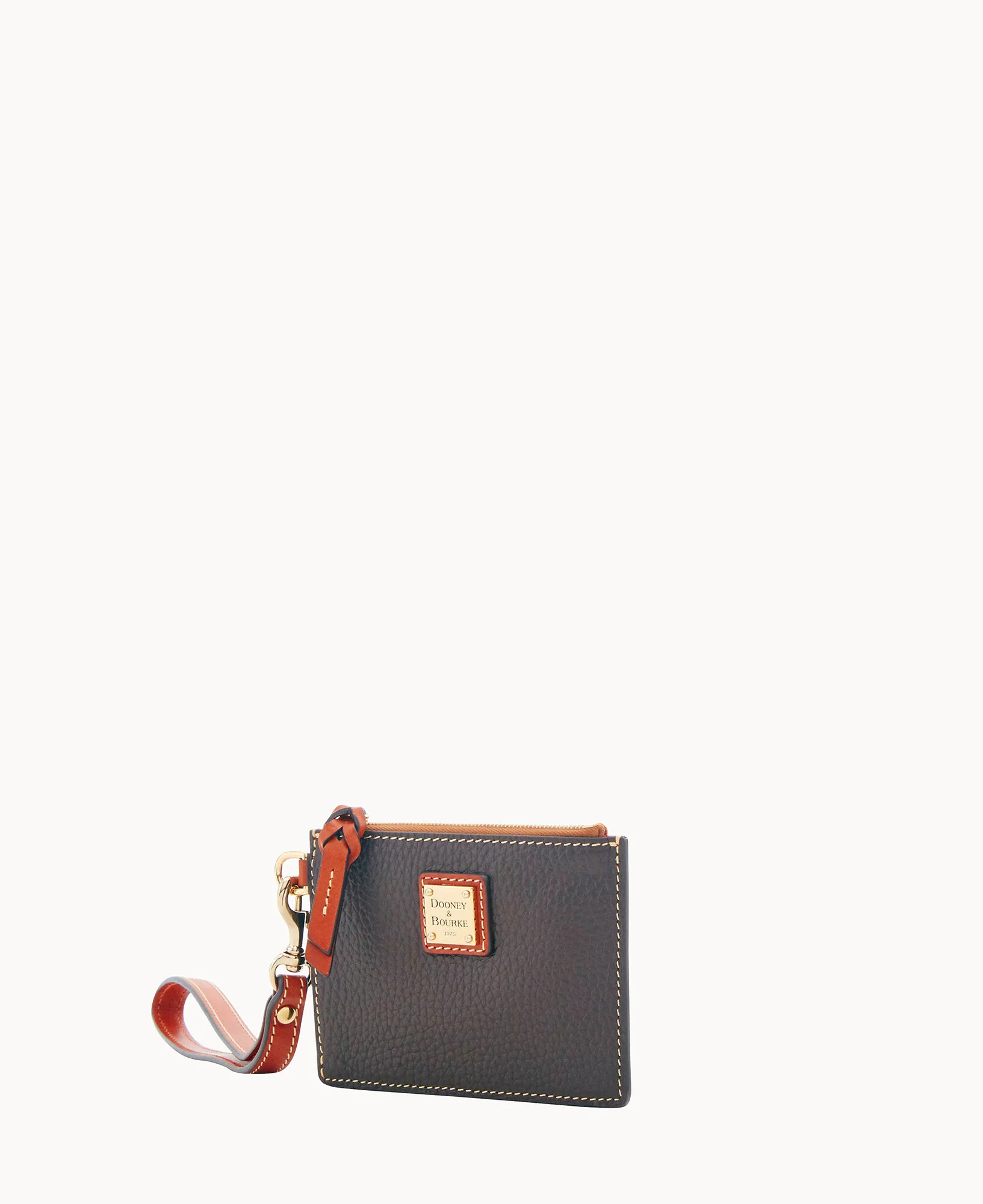 Pebble Grain Zip Top Card Case Wristlet - Image 58
