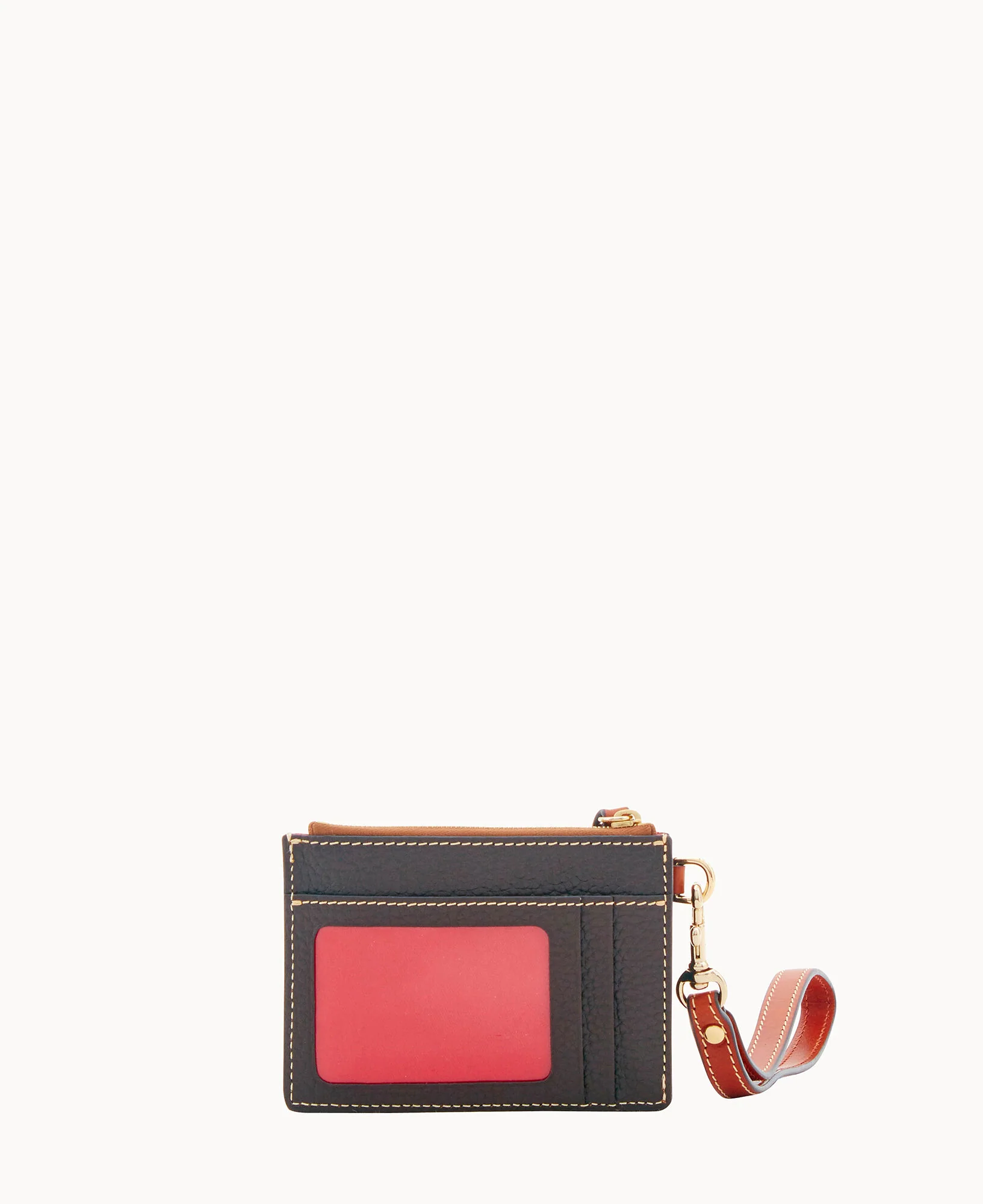 Pebble Grain Zip Top Card Case Wristlet - Image 60