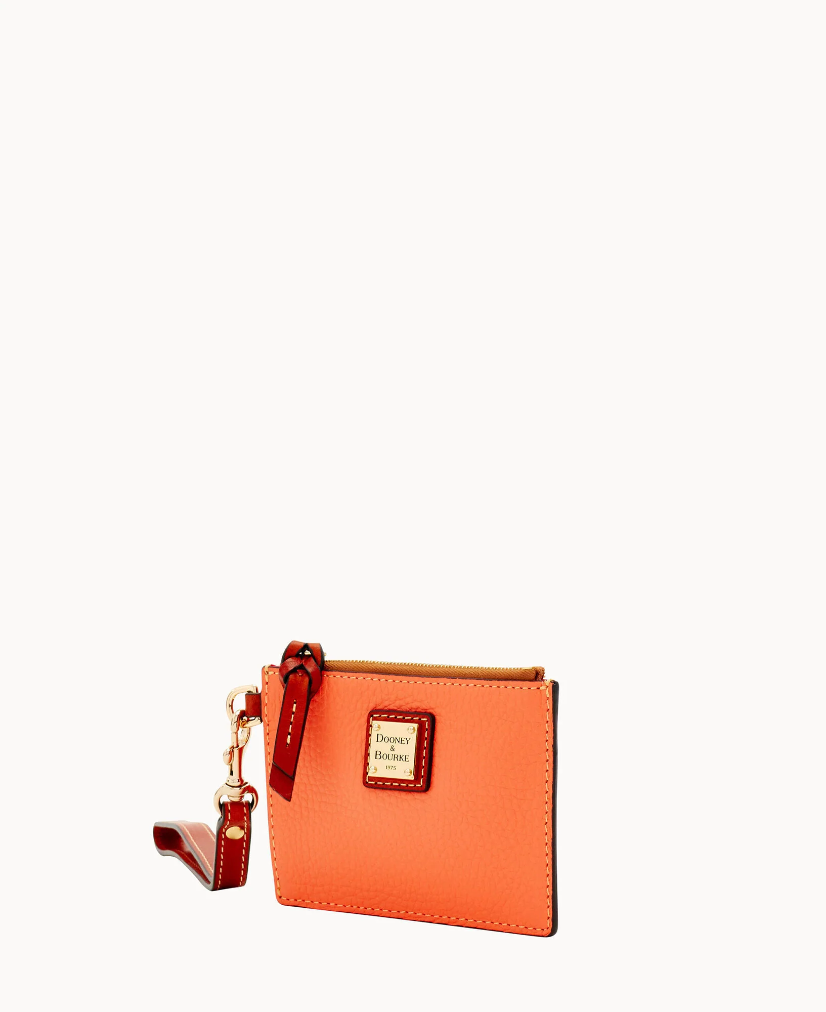 Pebble Grain Zip Top Card Case Wristlet - Image 62