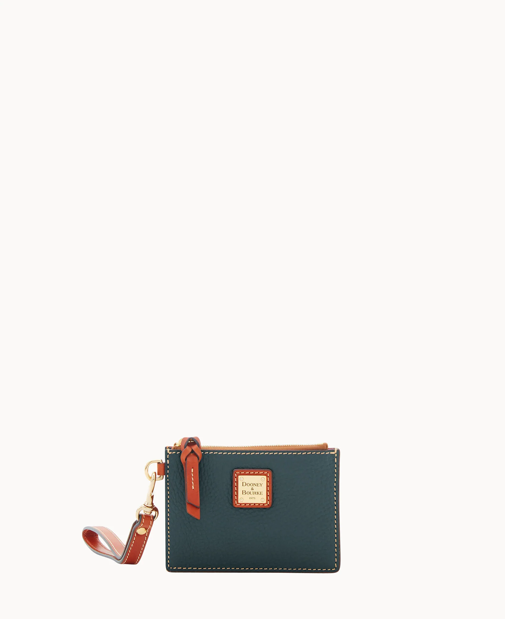 Pebble Grain Zip Top Card Case Wristlet - Image 65