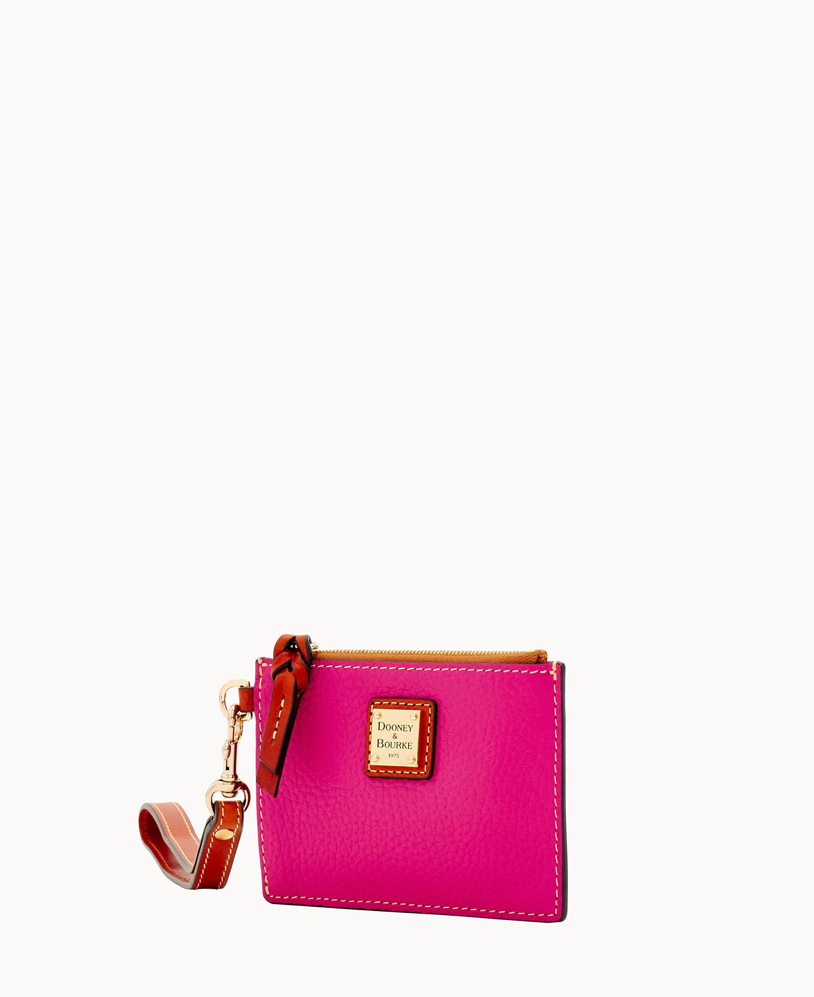 Pebble Grain Zip Top Card Case Wristlet - Image 70