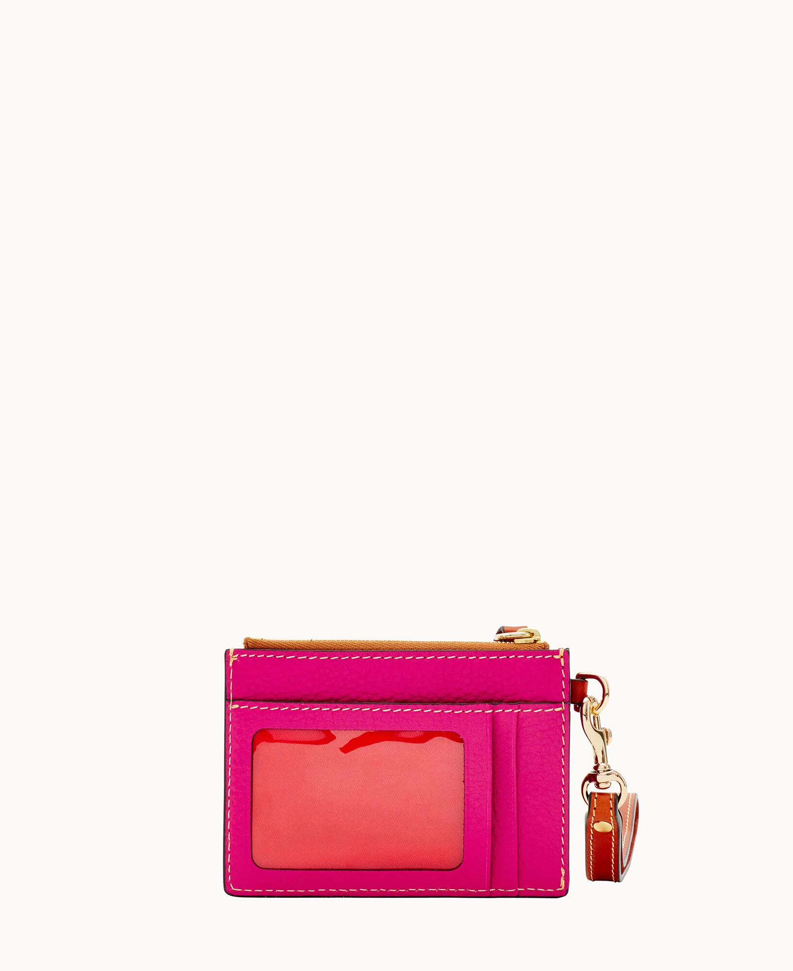 Pebble Grain Zip Top Card Case Wristlet - Image 72