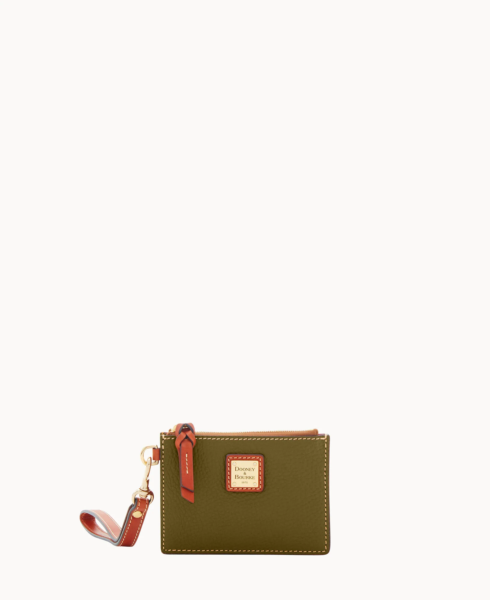 Pebble Grain Zip Top Card Case Wristlet - Image 73