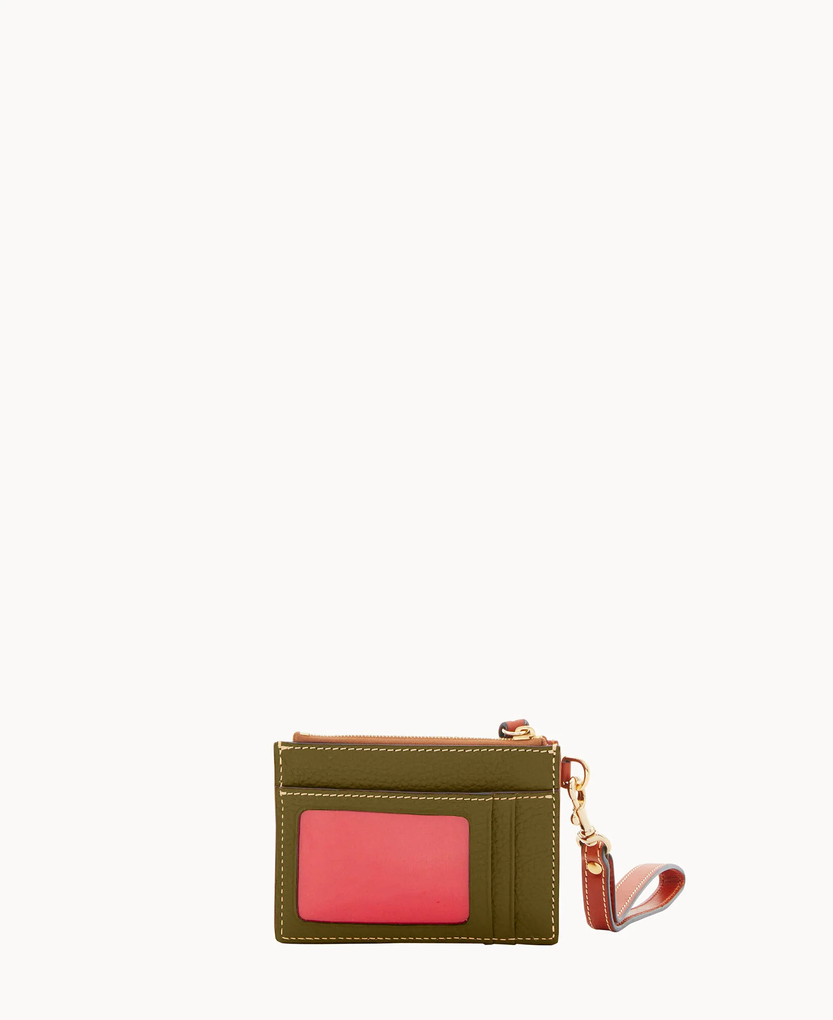 Pebble Grain Zip Top Card Case Wristlet - Image 76