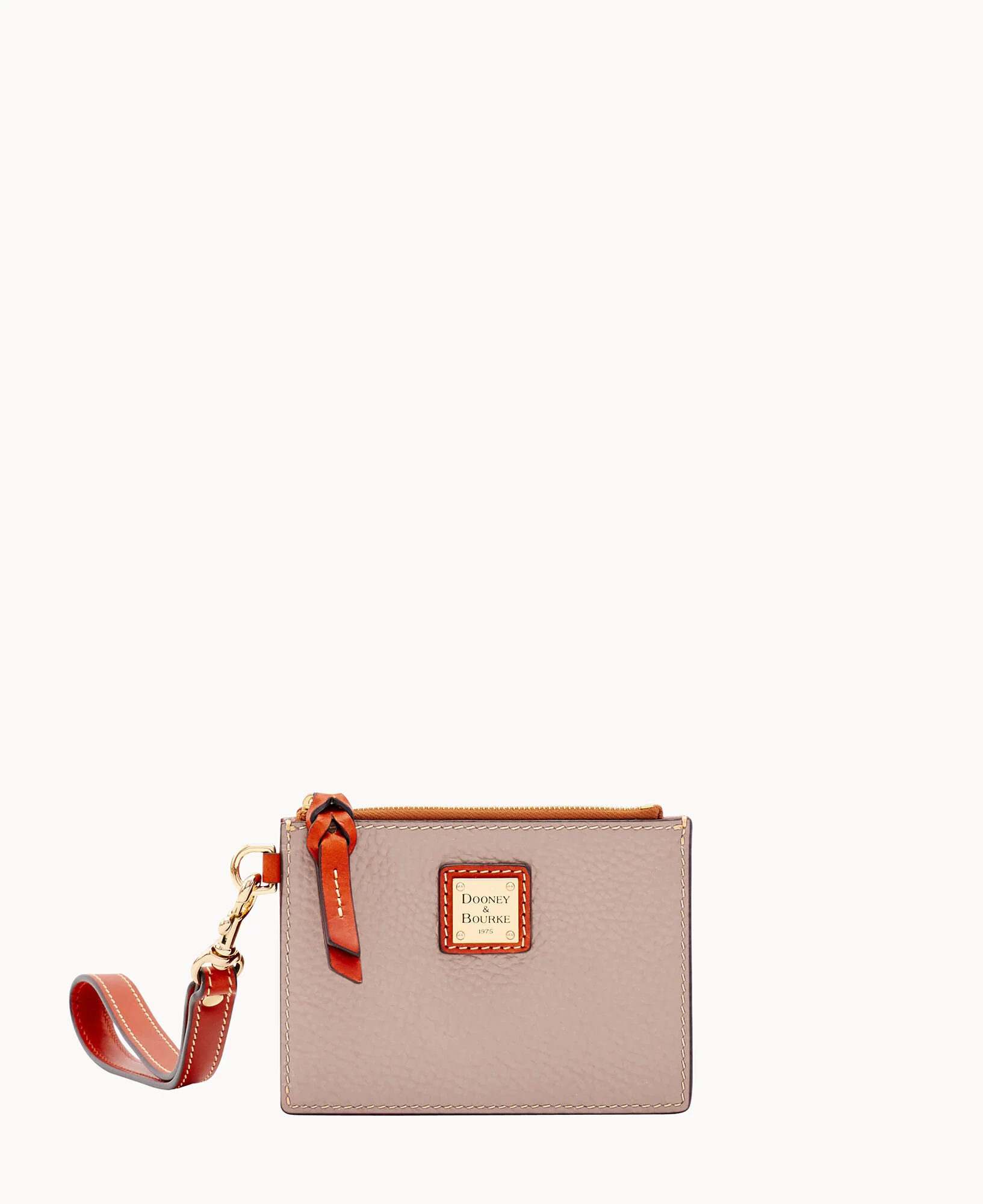 Pebble Grain Zip Top Card Case Wristlet - Image 77