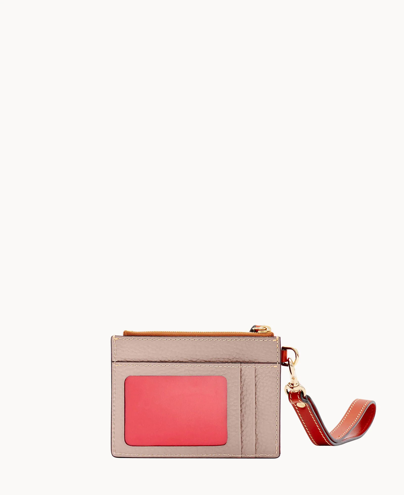 Pebble Grain Zip Top Card Case Wristlet - Image 80