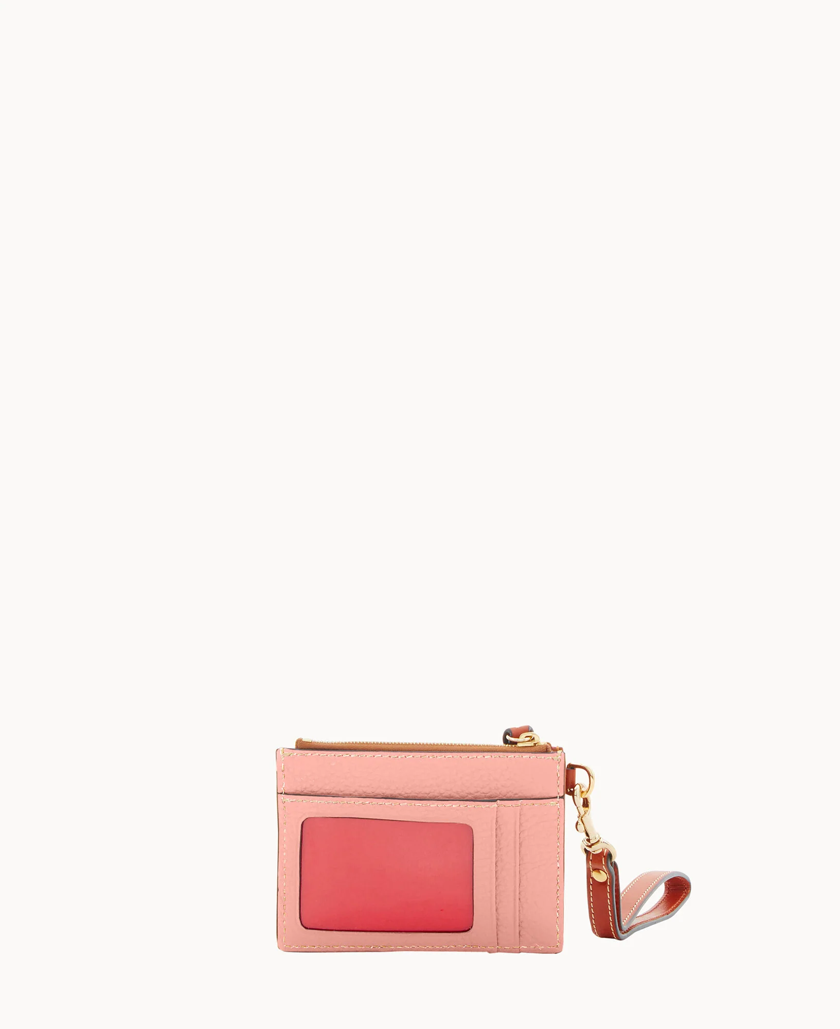 Pebble Grain Zip Top Card Case Wristlet - Image 84
