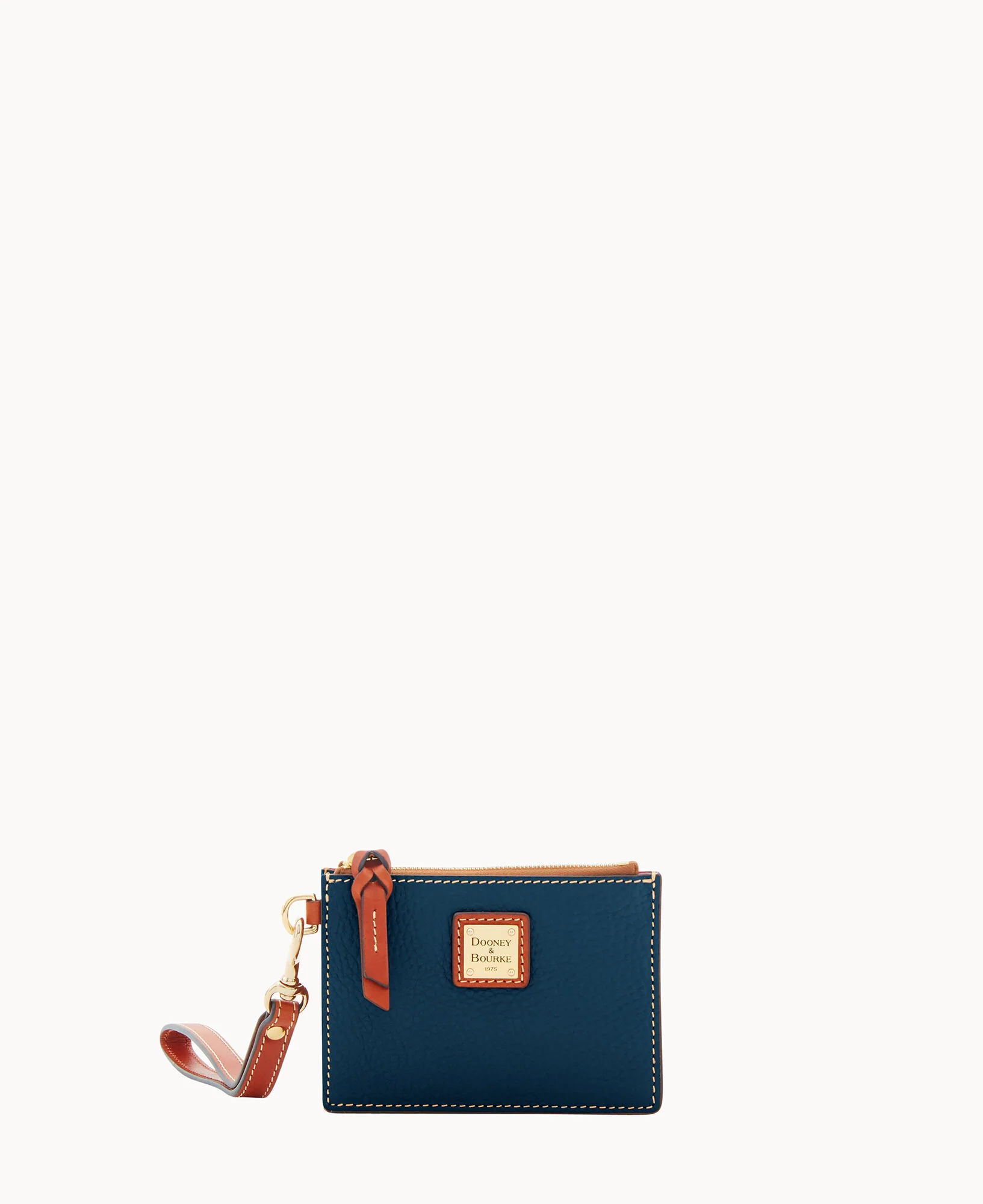 Pebble Grain Zip Top Card Case Wristlet - Image 89