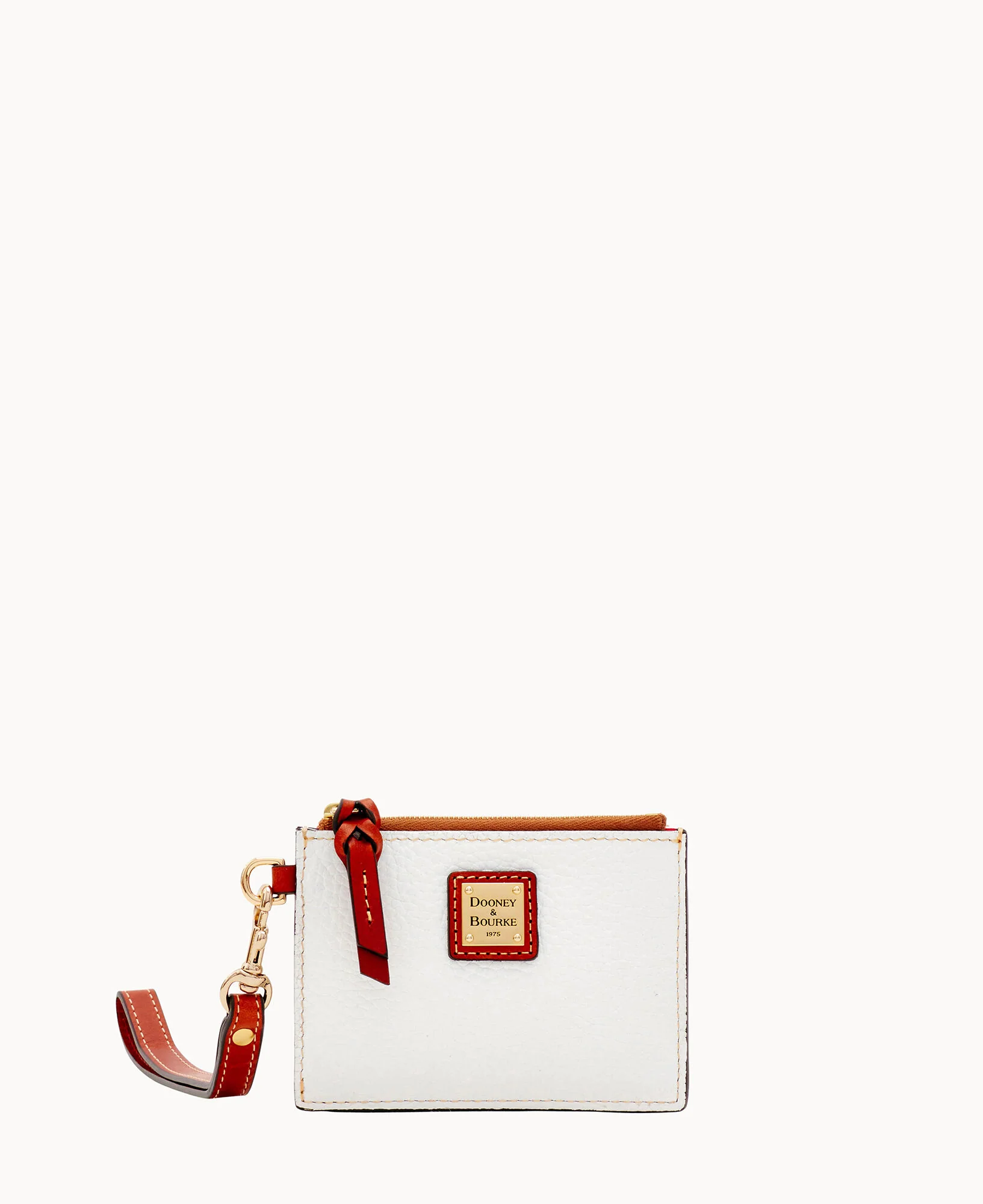Pebble Grain Zip Top Card Case Wristlet - Image 93