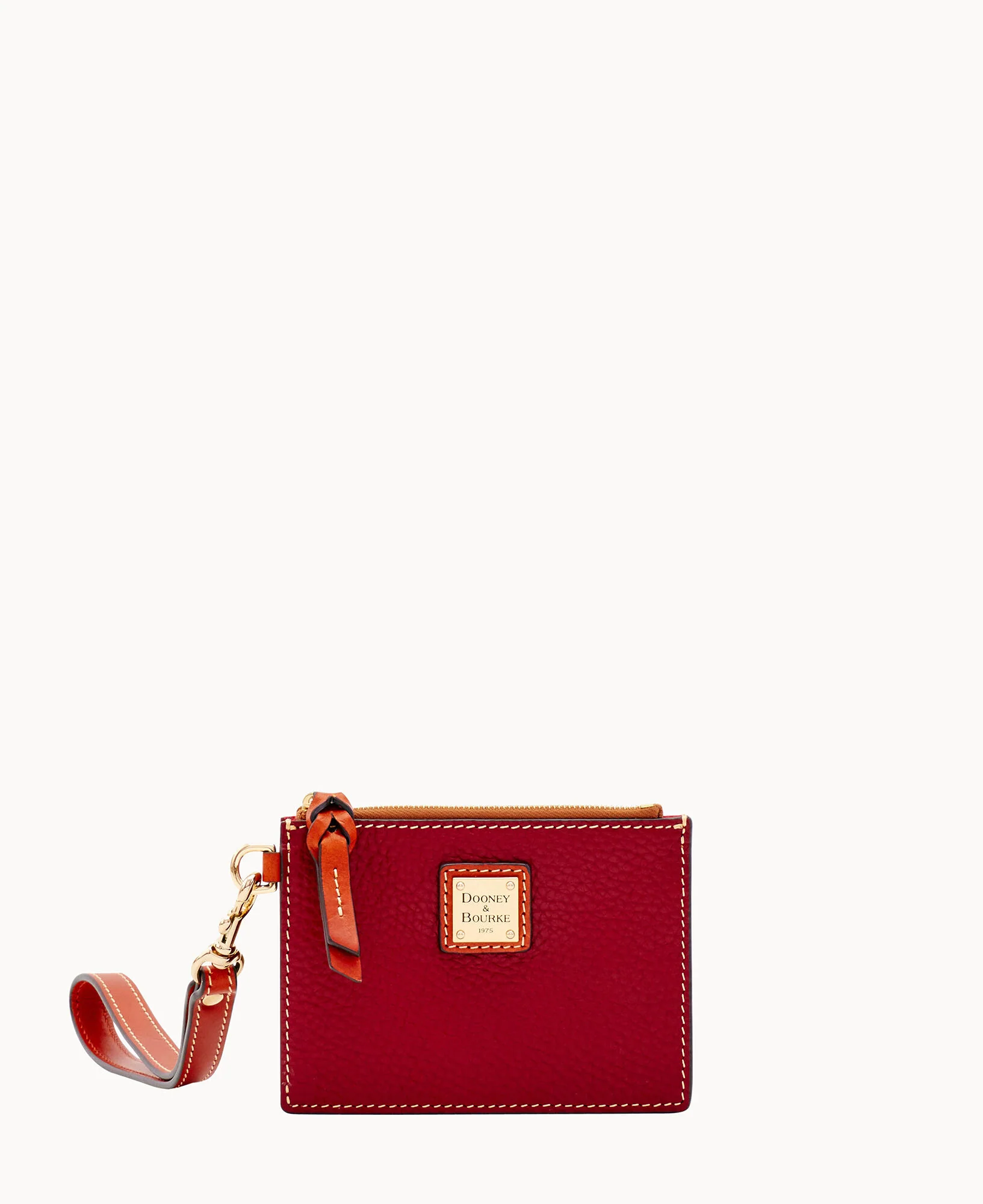 Pebble Grain Zip Top Card Case Wristlet - Image 97
