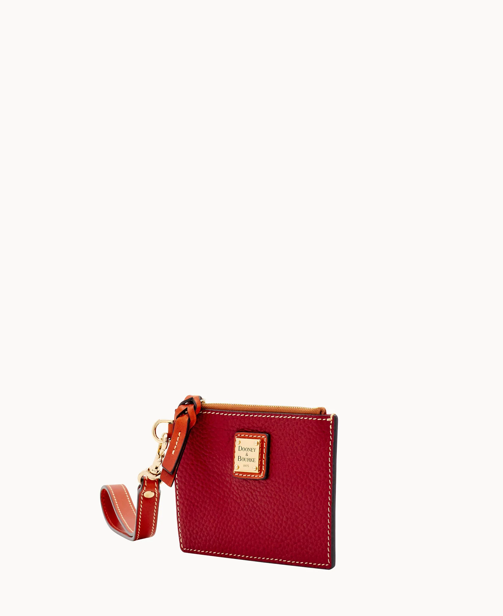 Pebble Grain Zip Top Card Case Wristlet - Image 98