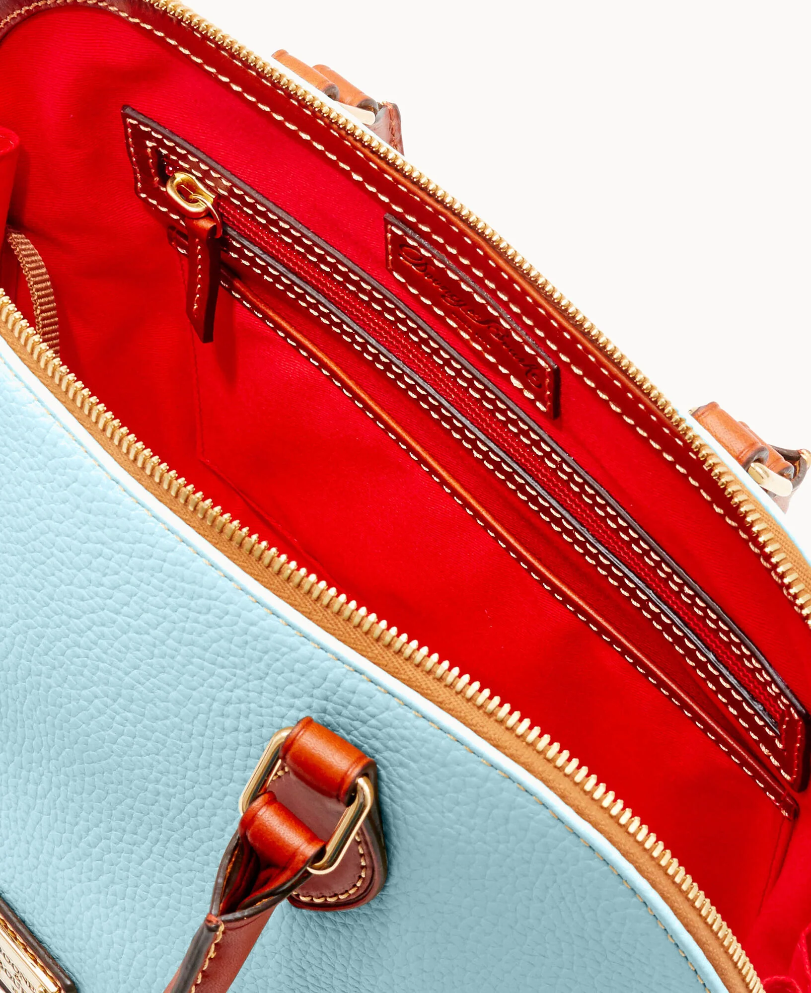 Pebble Grain Zip Zip Satchel - Image 102