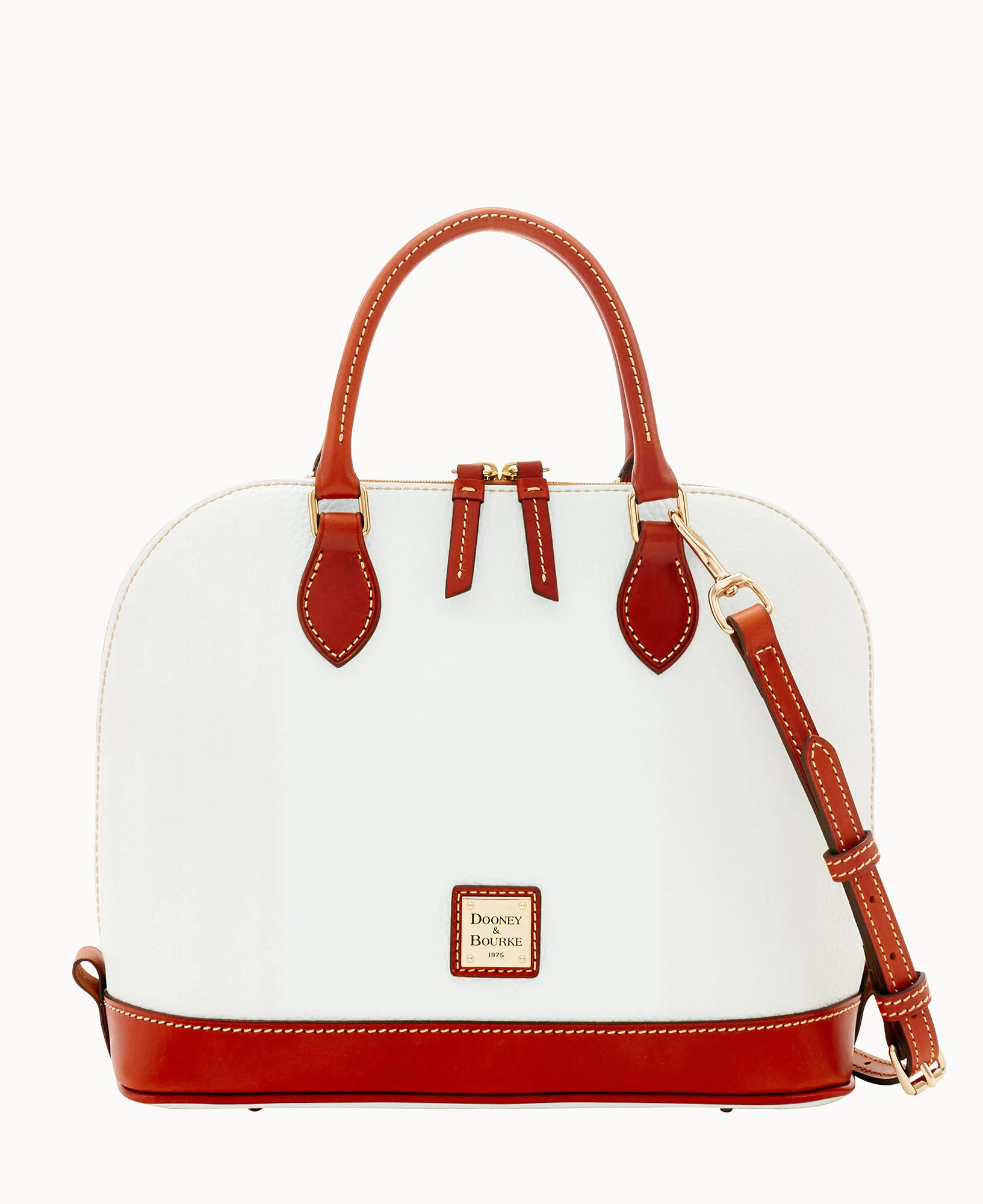Pebble Grain Zip Zip Satchel - Image 105