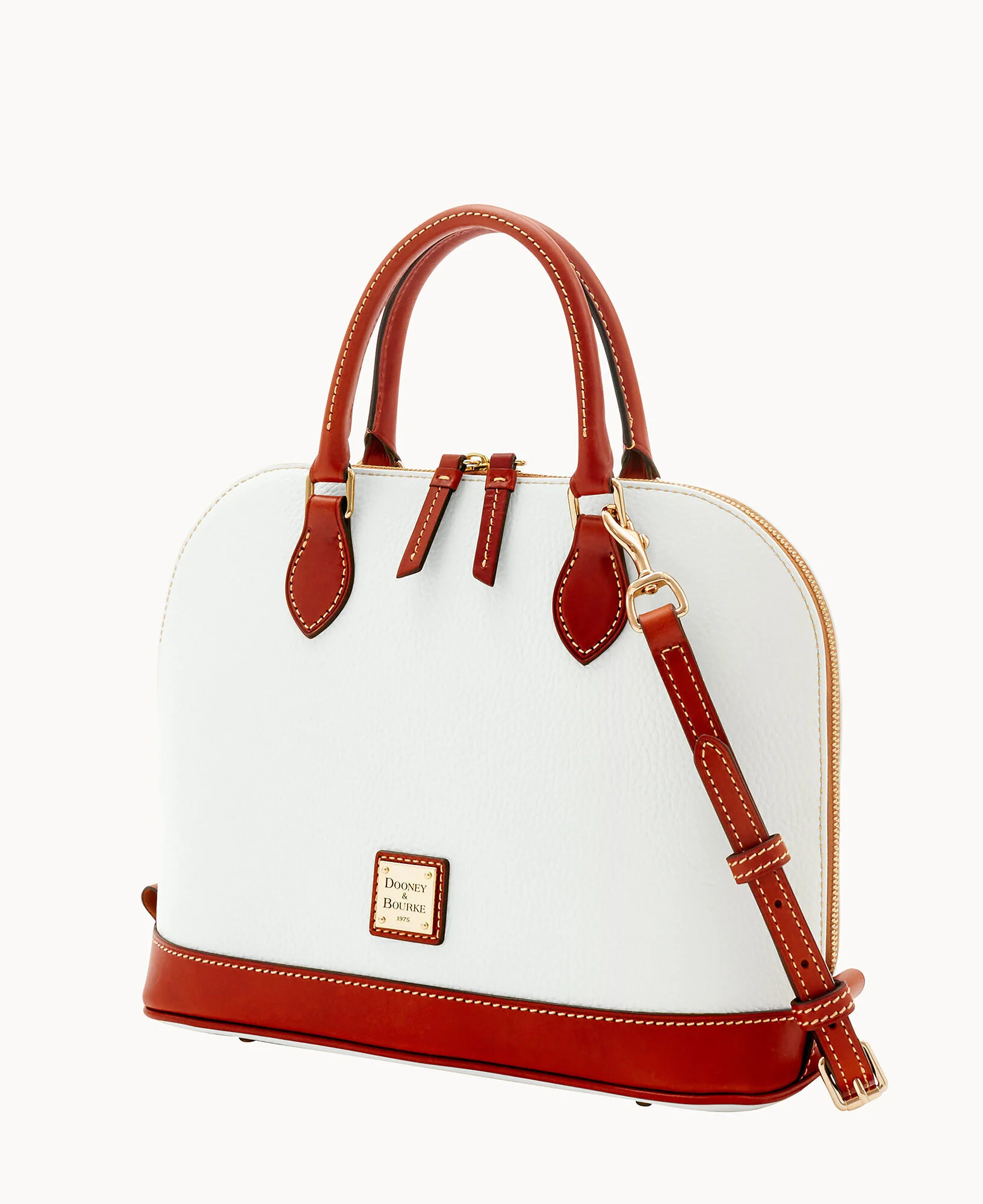 Pebble Grain Zip Zip Satchel - Image 106