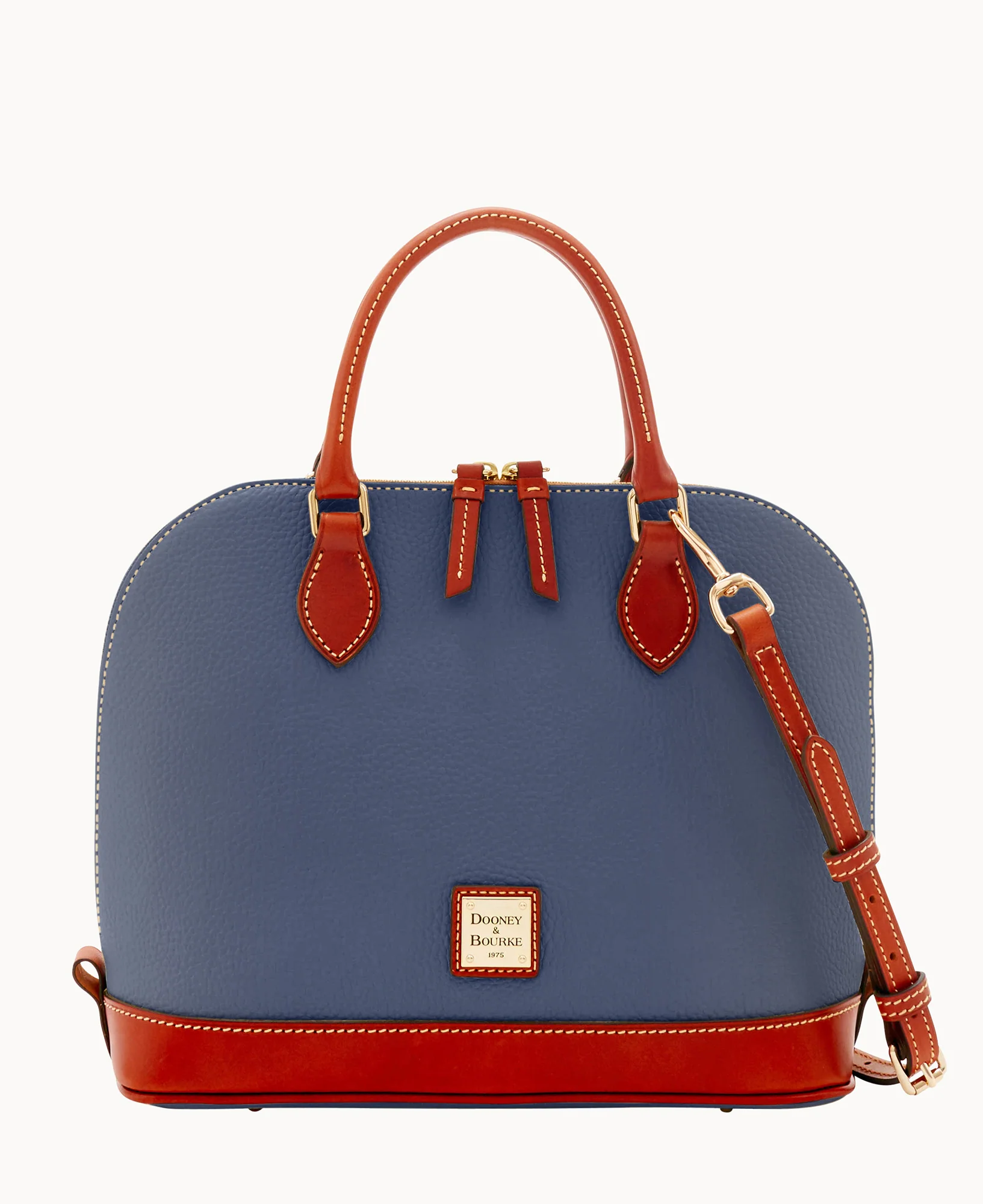 Pebble Grain Zip Zip Satchel - Image 110
