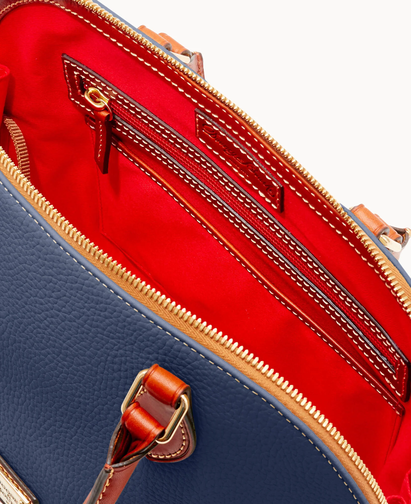 Pebble Grain Zip Zip Satchel - Image 112