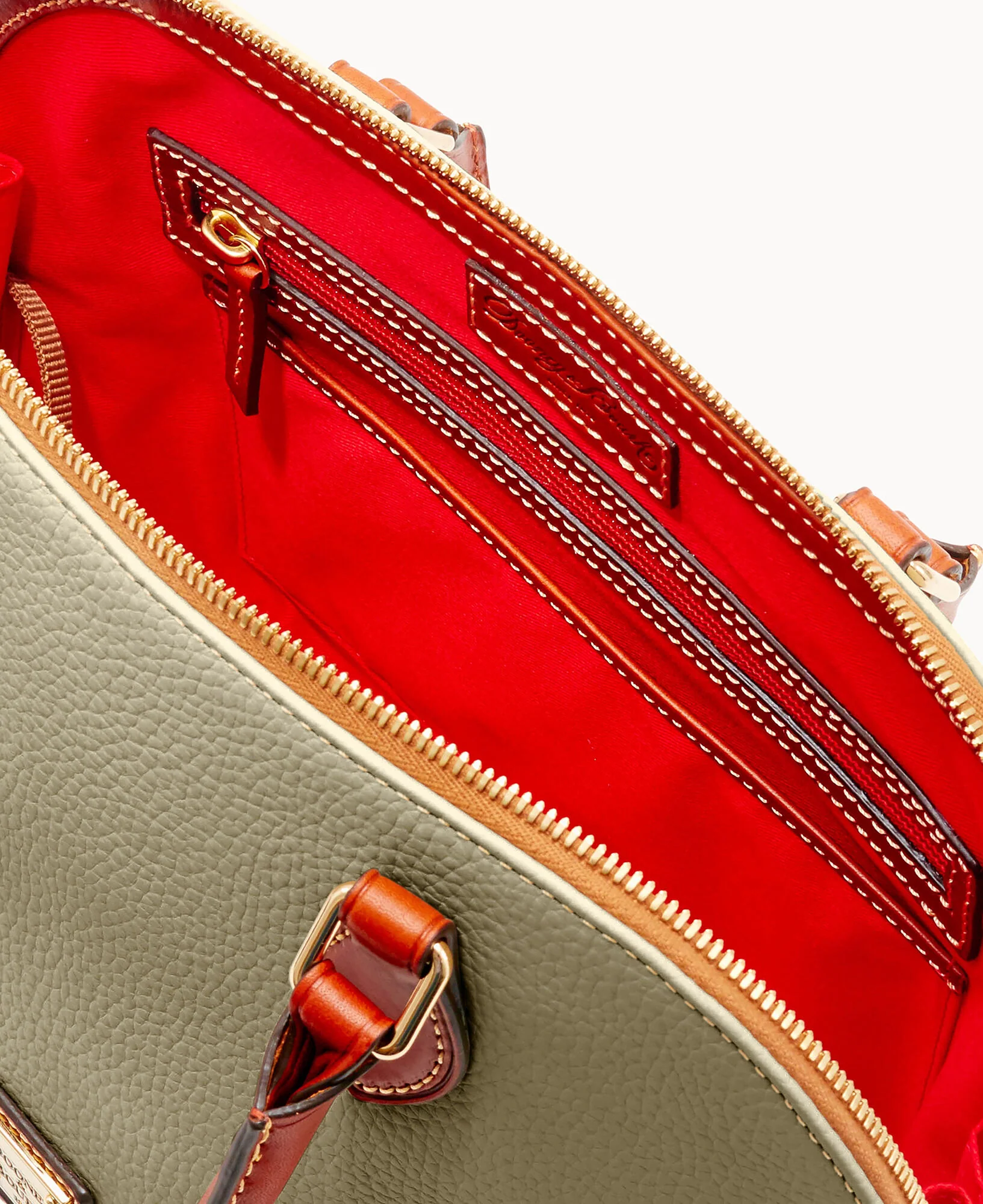 Pebble Grain Zip Zip Satchel - Image 121