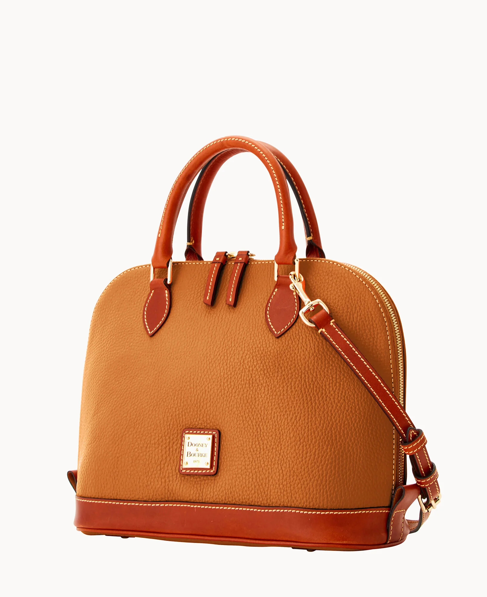 Pebble Grain Zip Zip Satchel - Image 32