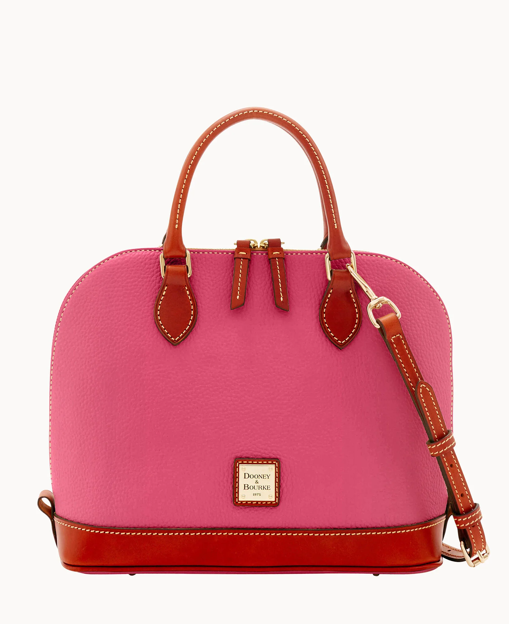 Pebble Grain Zip Zip Satchel - Image 36