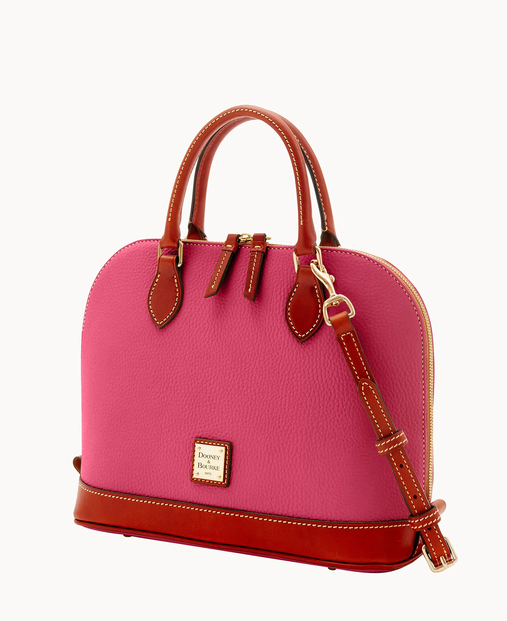 Pebble Grain Zip Zip Satchel - Image 37
