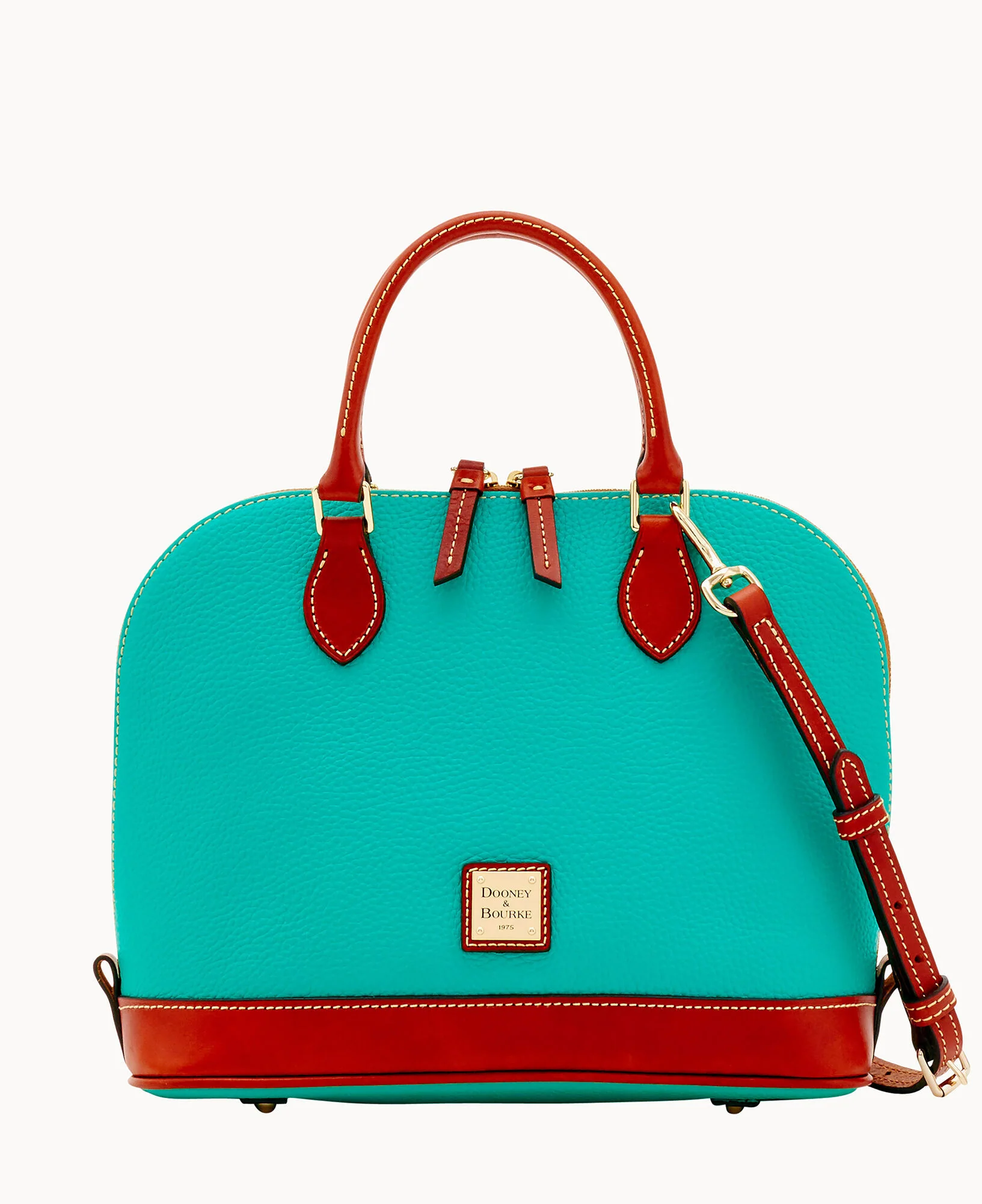Pebble Grain Zip Zip Satchel - Image 46