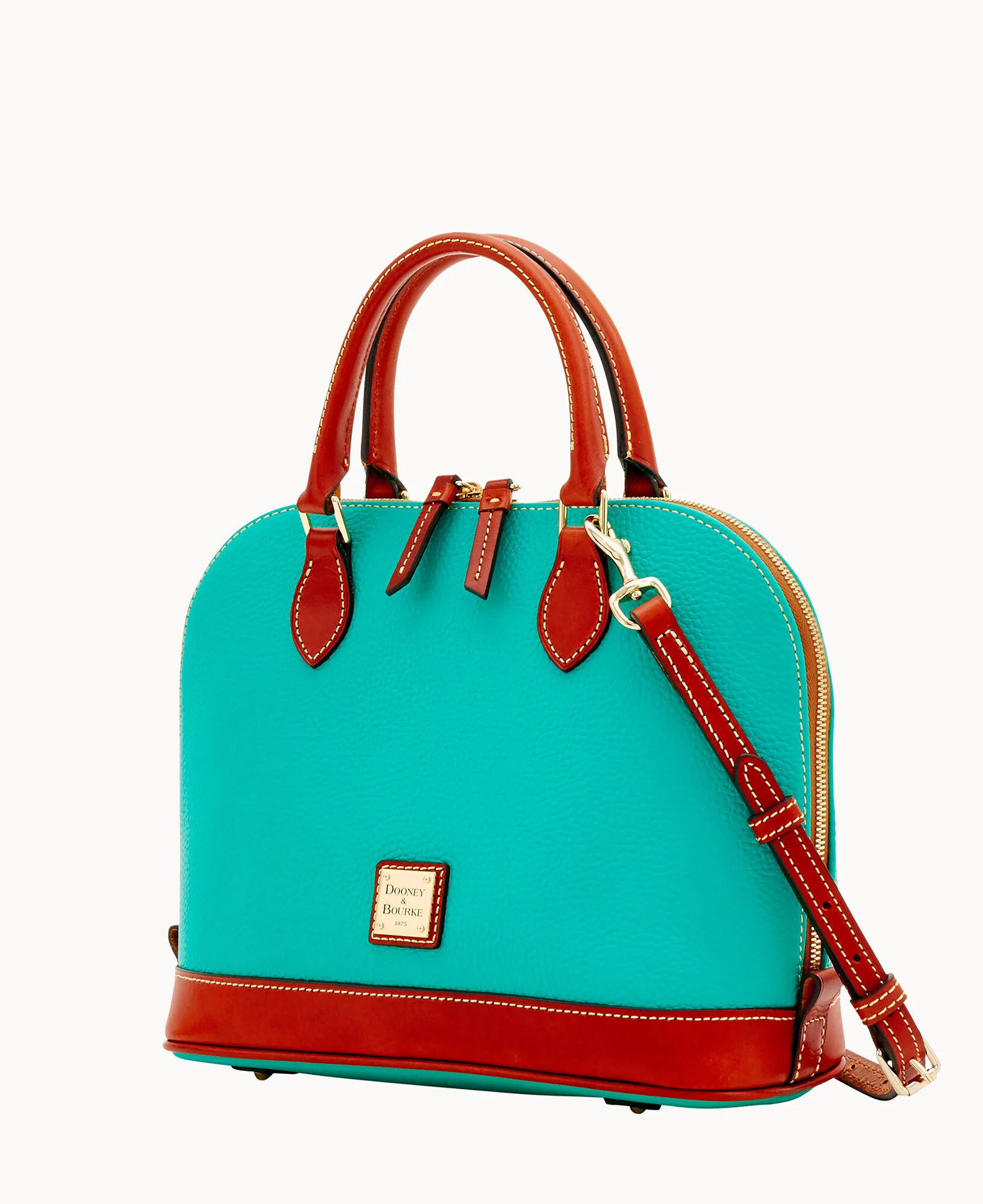 Pebble Grain Zip Zip Satchel - Image 47