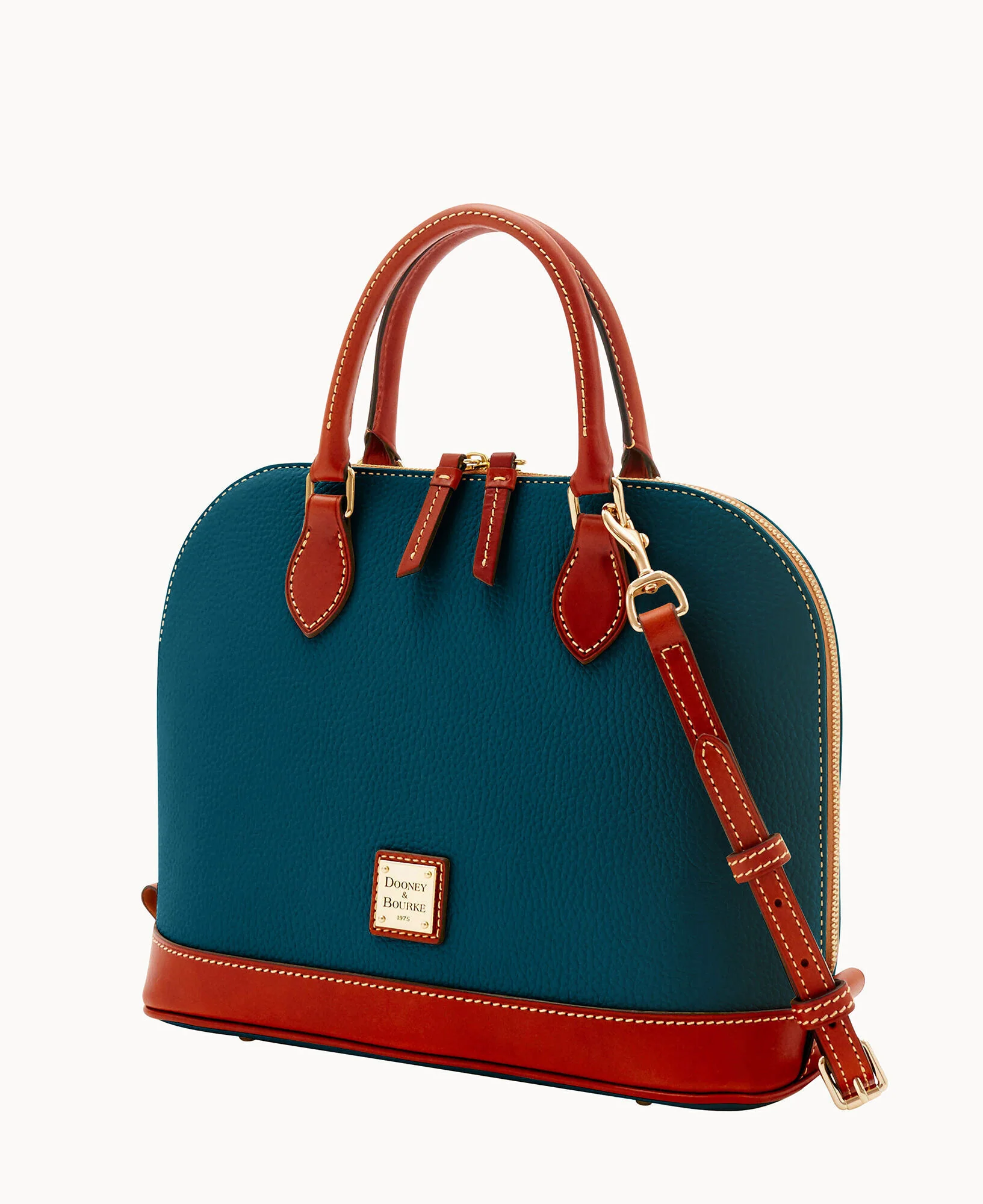 Pebble Grain Zip Zip Satchel - Image 52