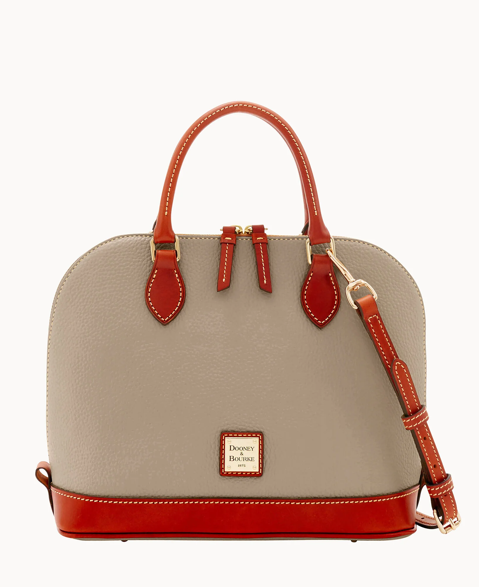 Pebble Grain Zip Zip Satchel - Image 56