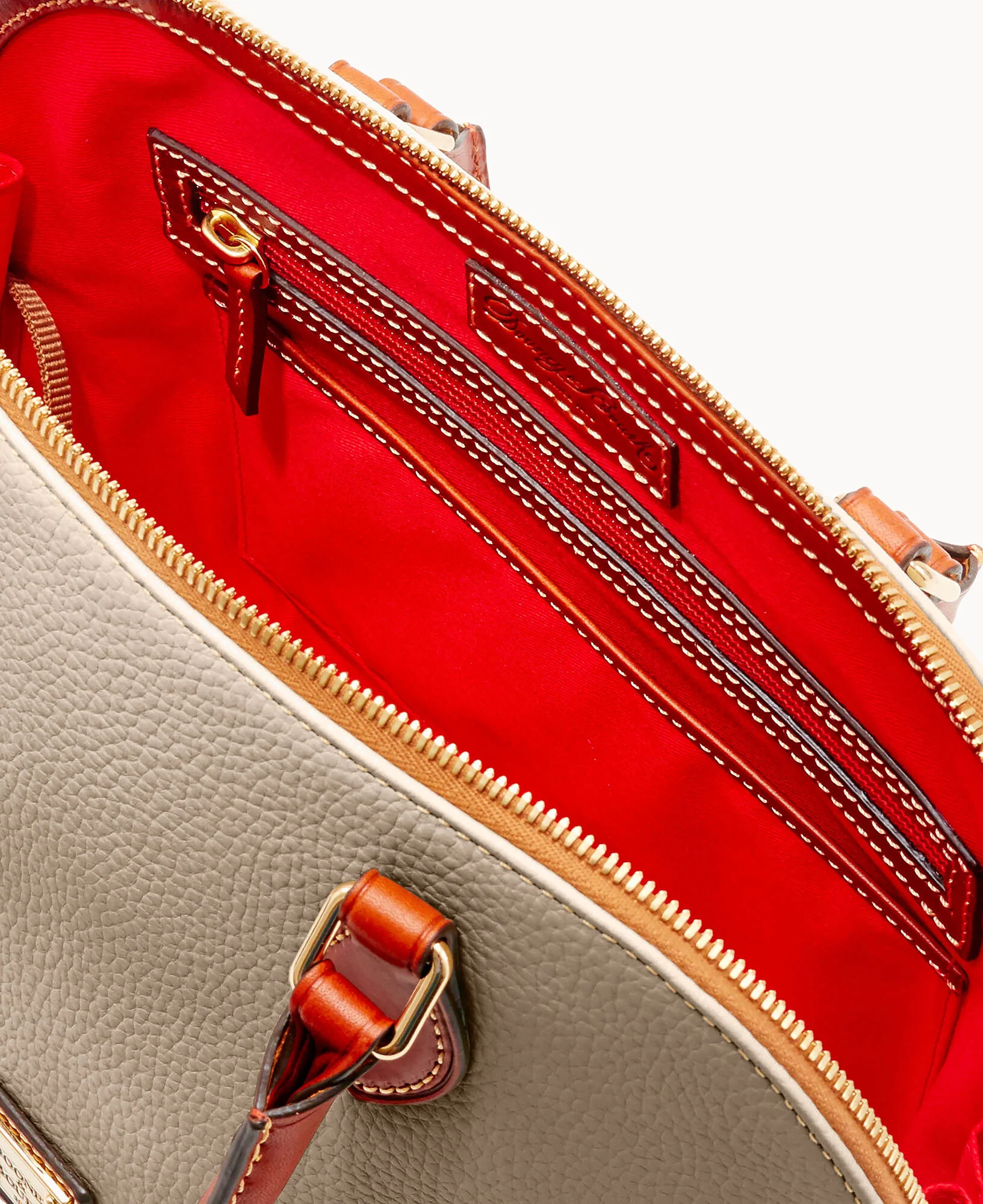 Pebble Grain Zip Zip Satchel - Image 58