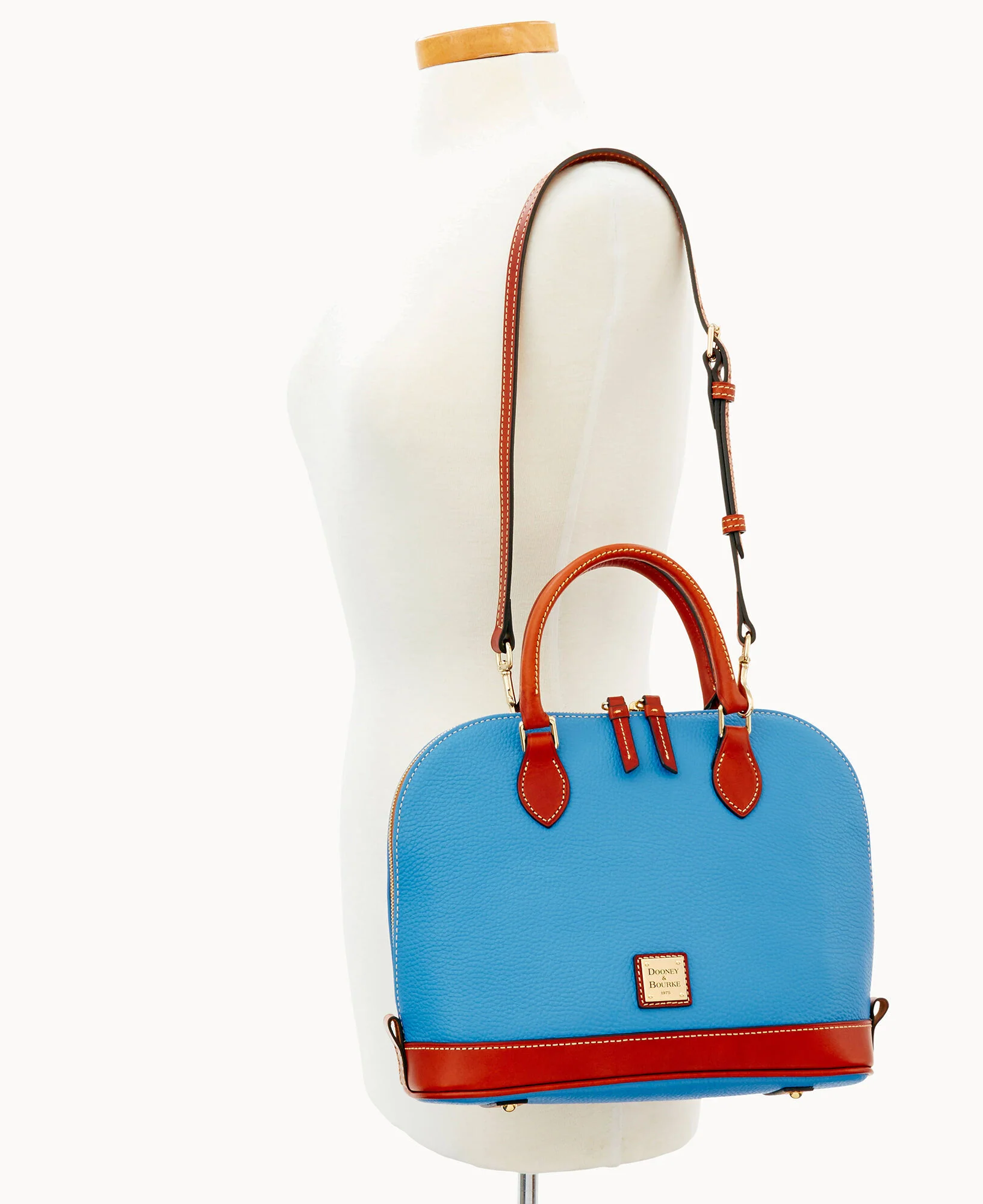 Pebble Grain Zip Zip Satchel - Image 65