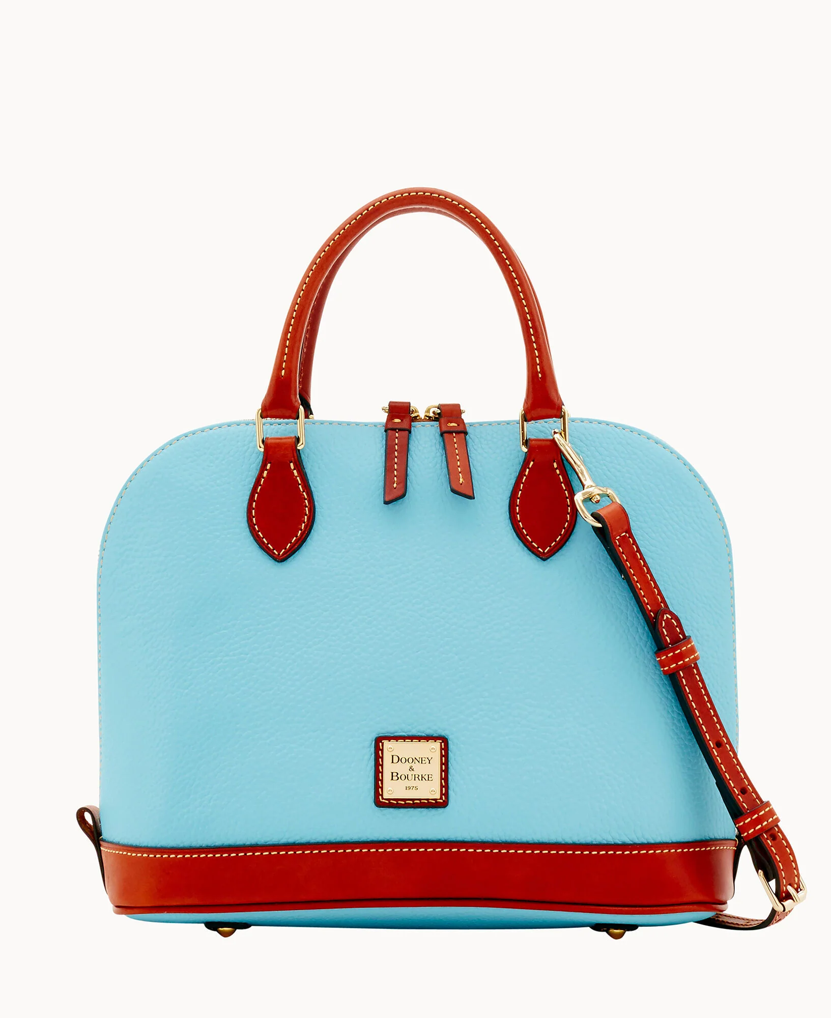 Pebble Grain Zip Zip Satchel - Image 66