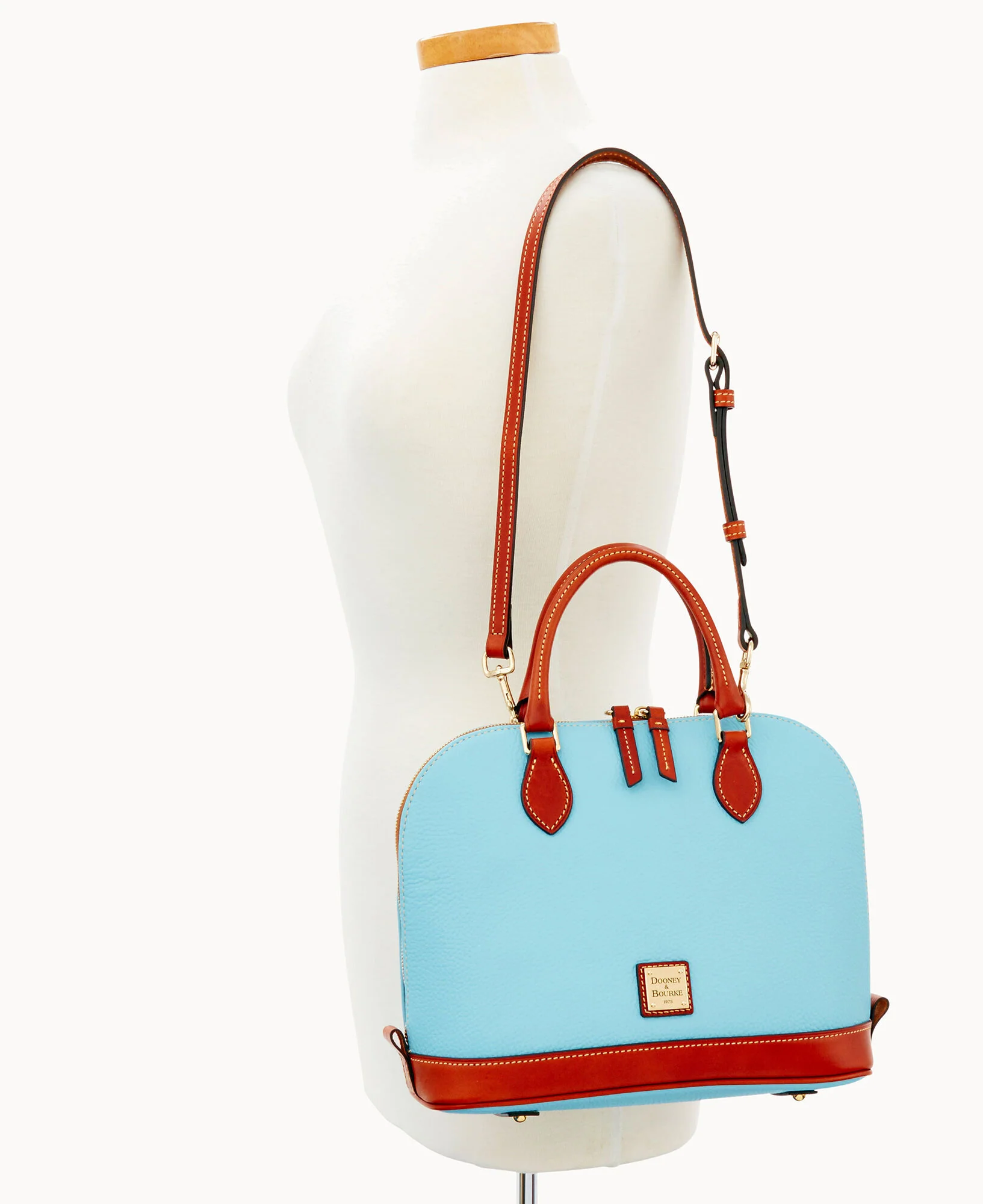 Pebble Grain Zip Zip Satchel - Image 69