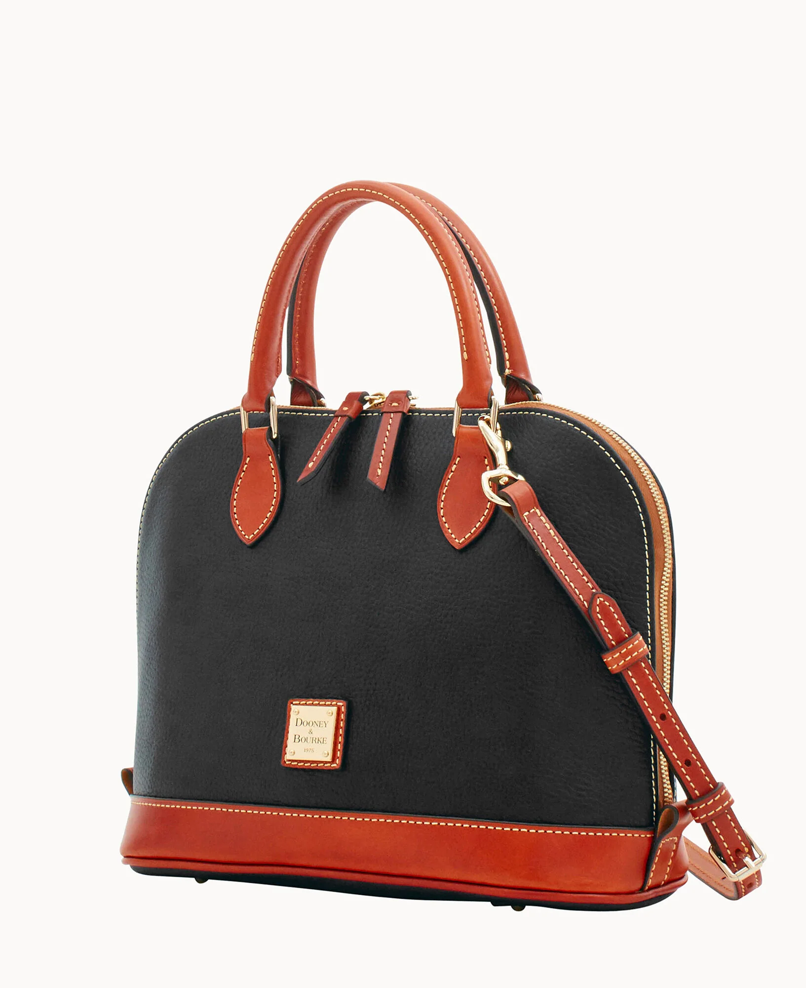 Pebble Grain Zip Zip Satchel - Image 7