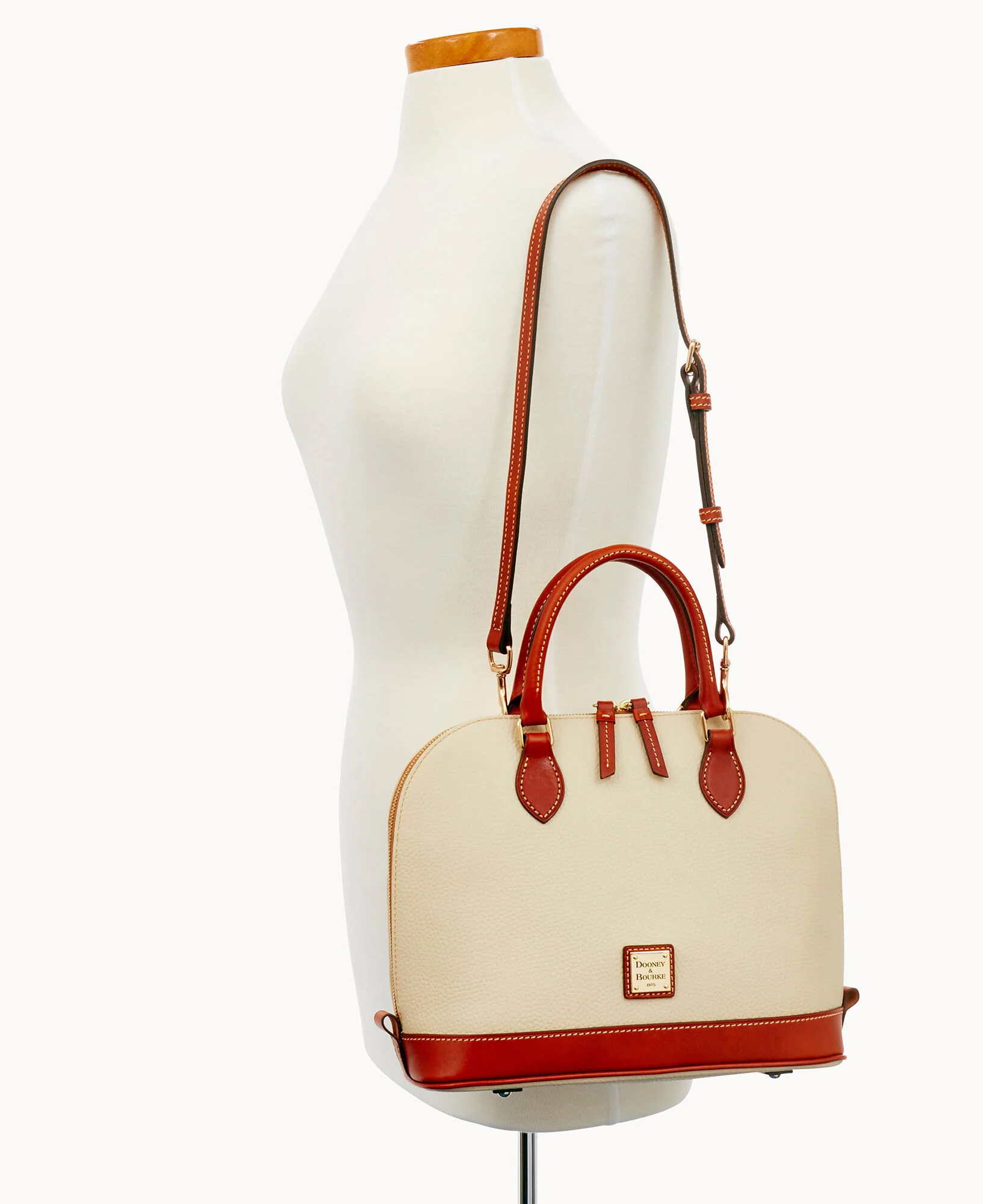 Pebble Grain Zip Zip Satchel - Image 74