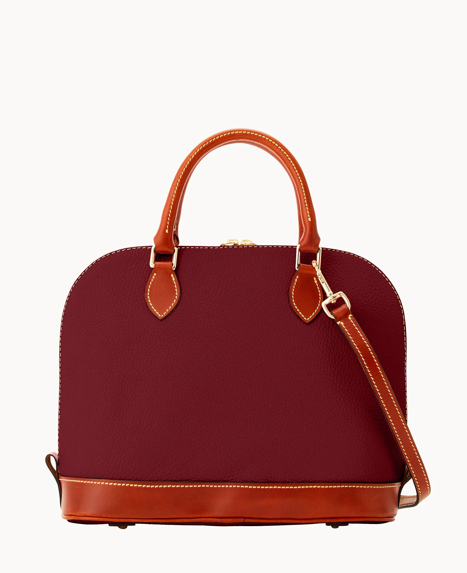Pebble Grain Zip Zip Satchel - Image 78