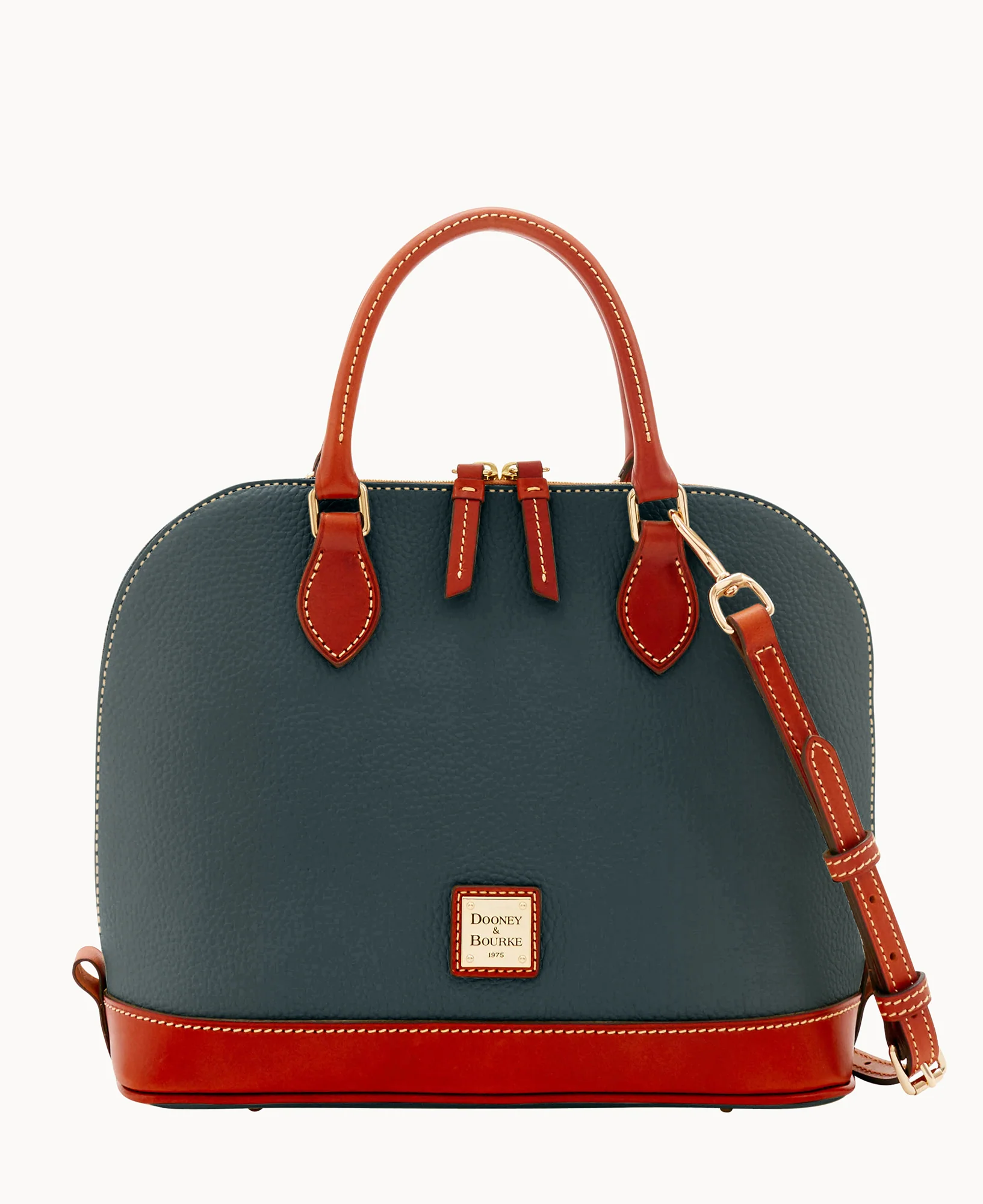 Pebble Grain Zip Zip Satchel - Image 85