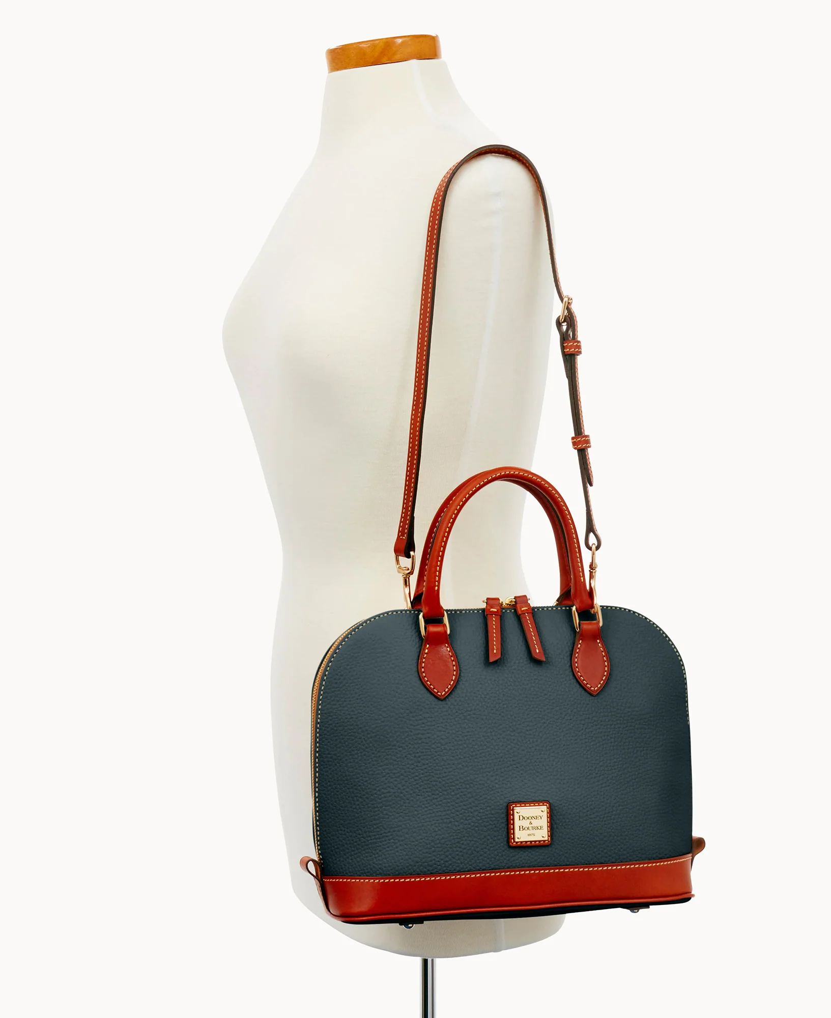 Pebble Grain Zip Zip Satchel - Image 89