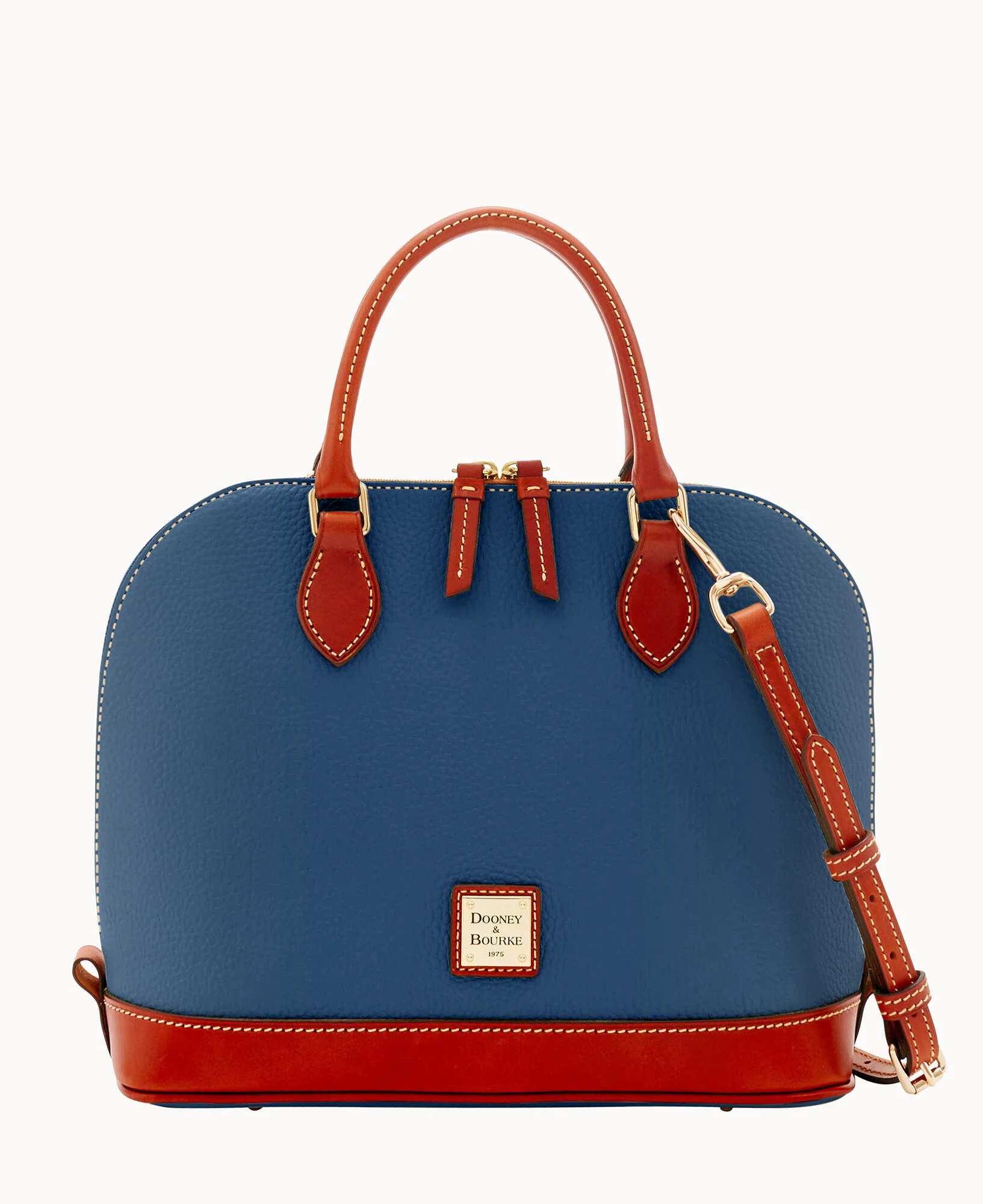 Pebble Grain Zip Zip Satchel - Image 90