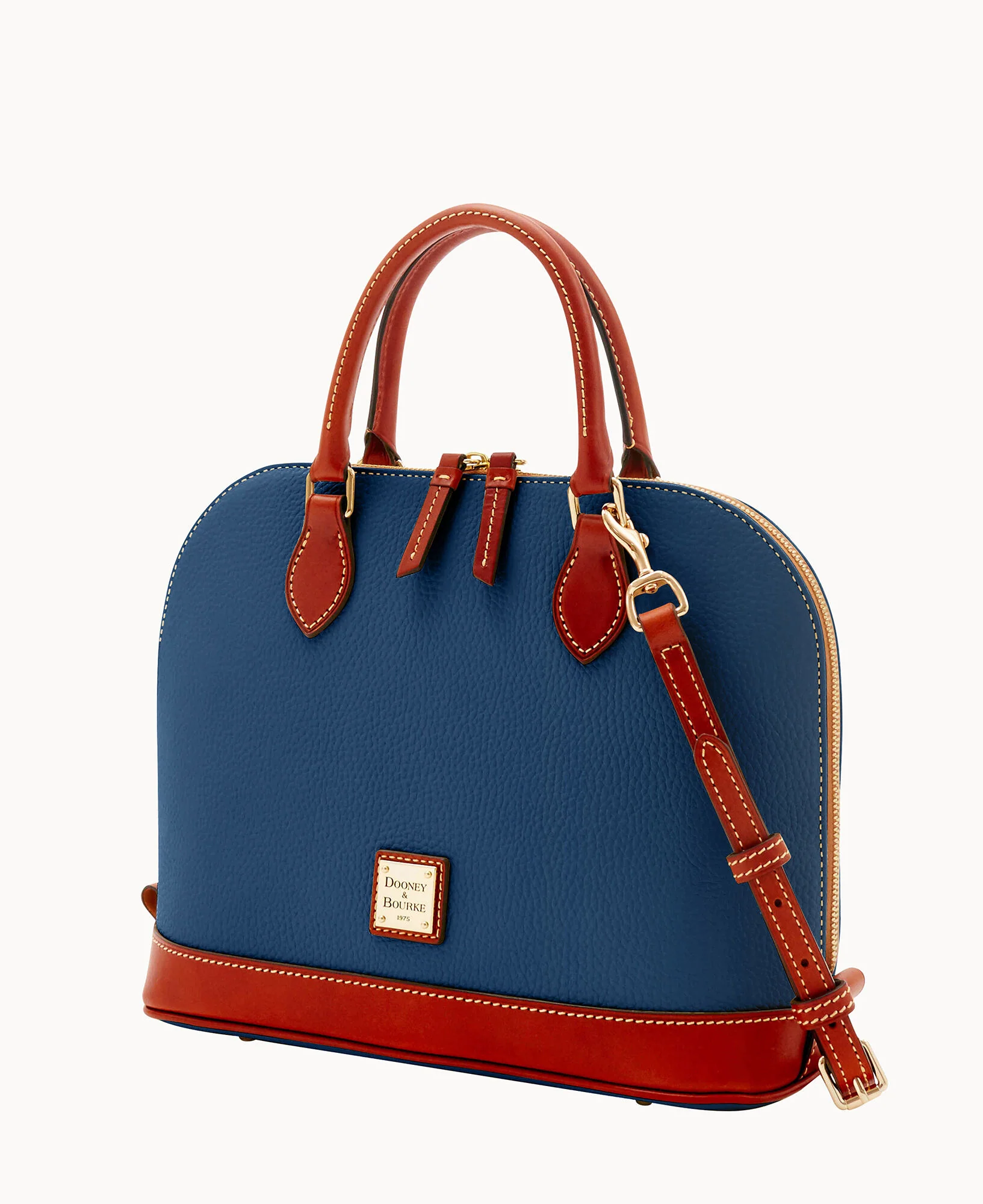 Pebble Grain Zip Zip Satchel - Image 91