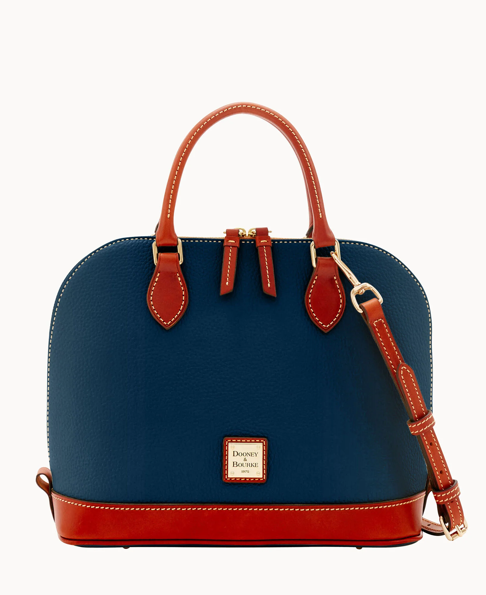 Pebble Grain Zip Zip Satchel - Image 95