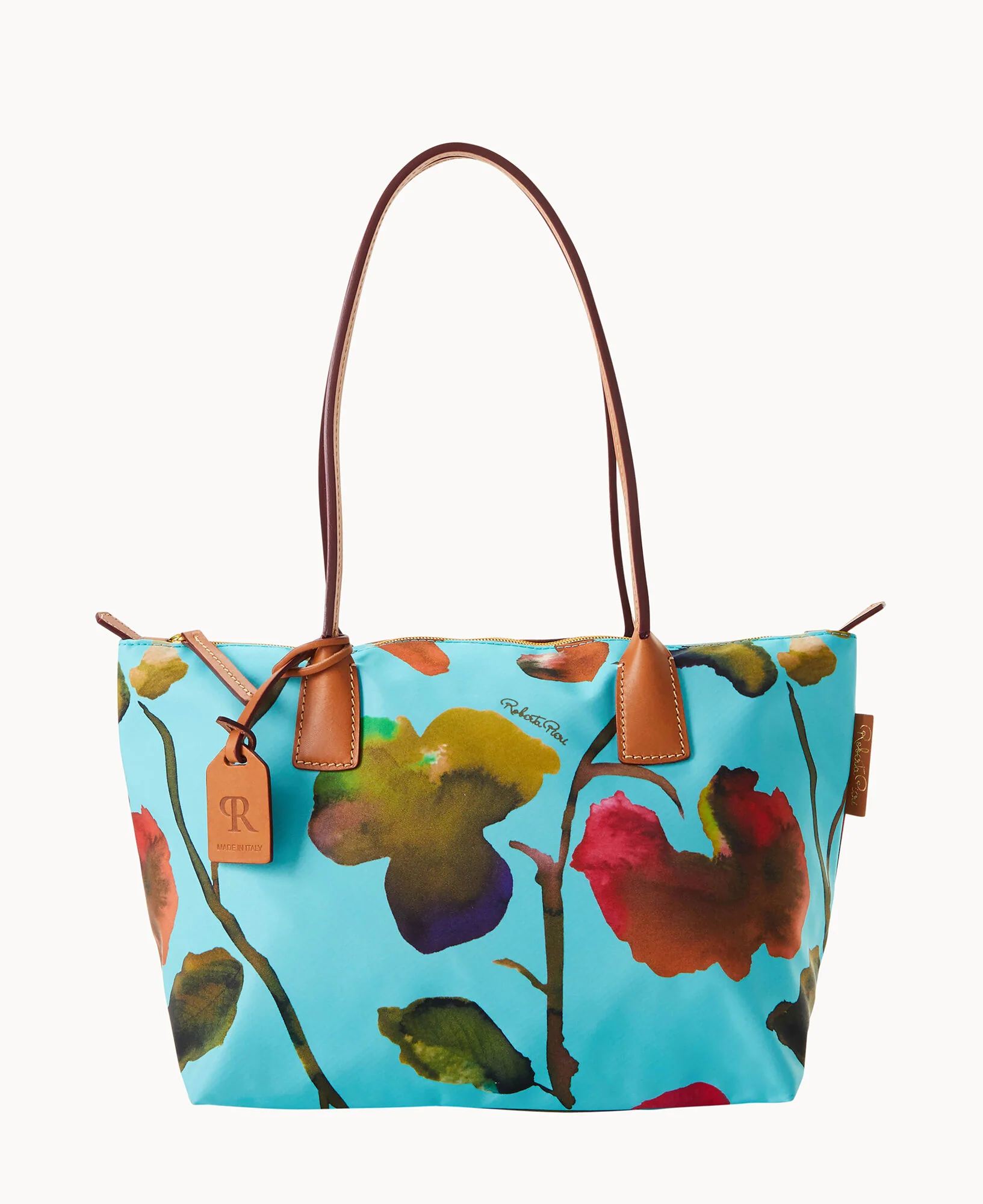 Roberta Pieri Flower Classic Sm Robertina Tote w Long Handle - Image 5