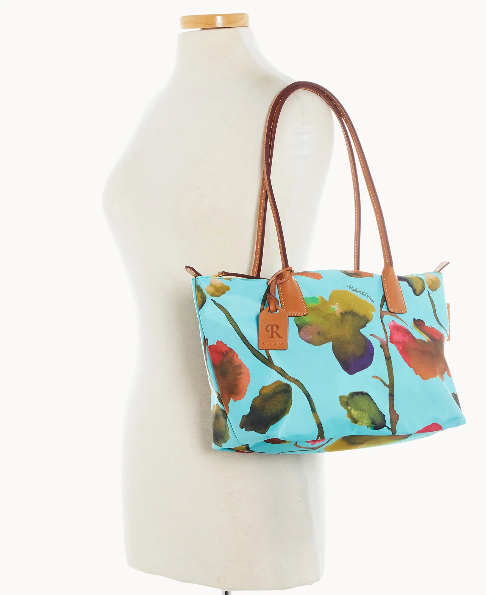 Roberta Pieri Flower Classic Sm Robertina Tote w Long Handle - Image 8