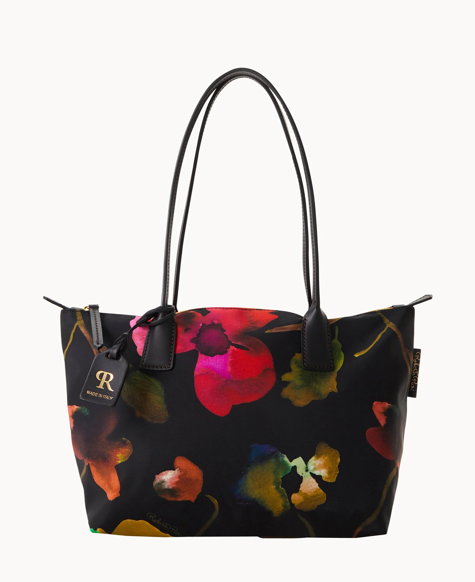 Roberta Pieri Flower Classic Sm Robertina Tote w Long Handle - Image 9